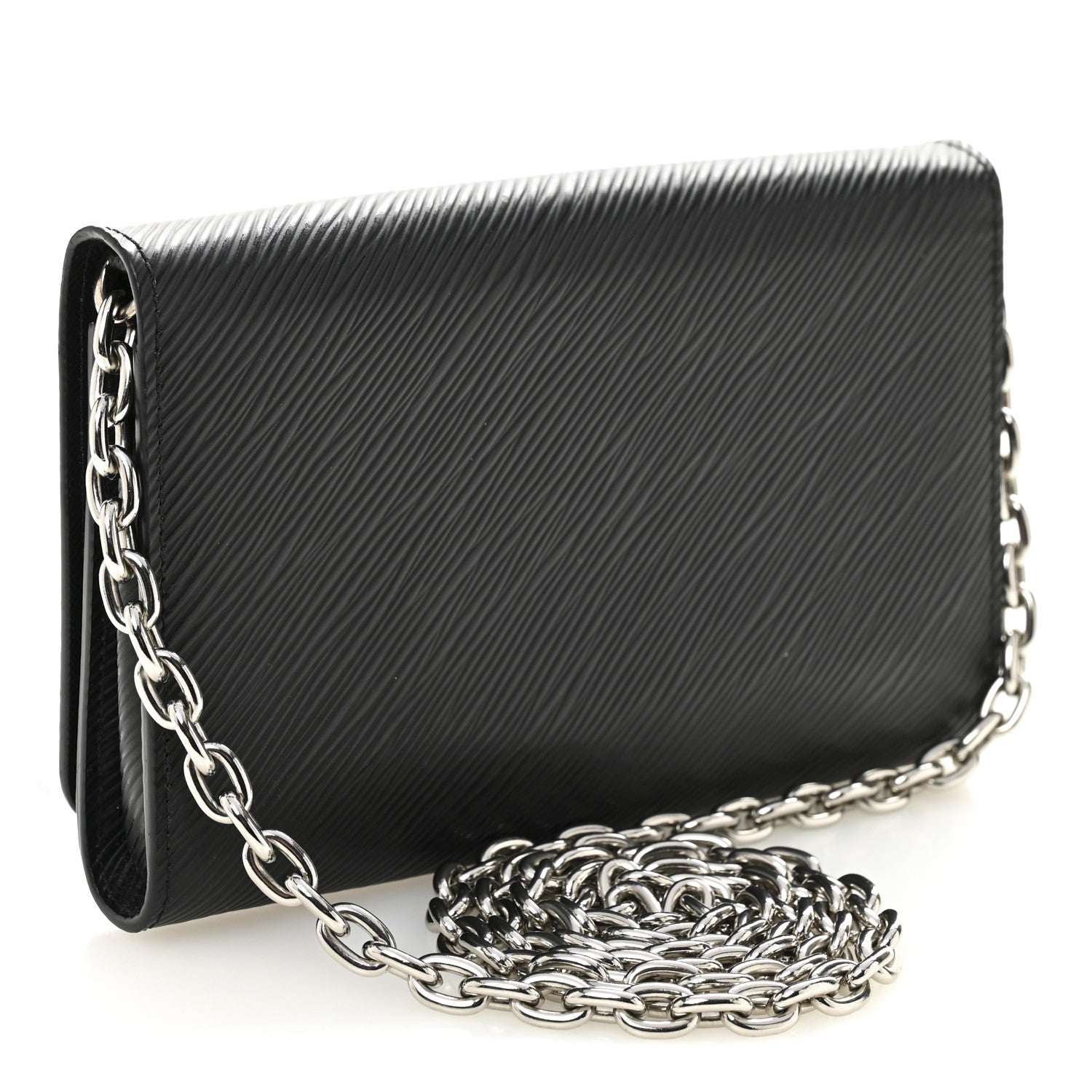 Louis Vuitton Epi Twist Chain Wallet Black