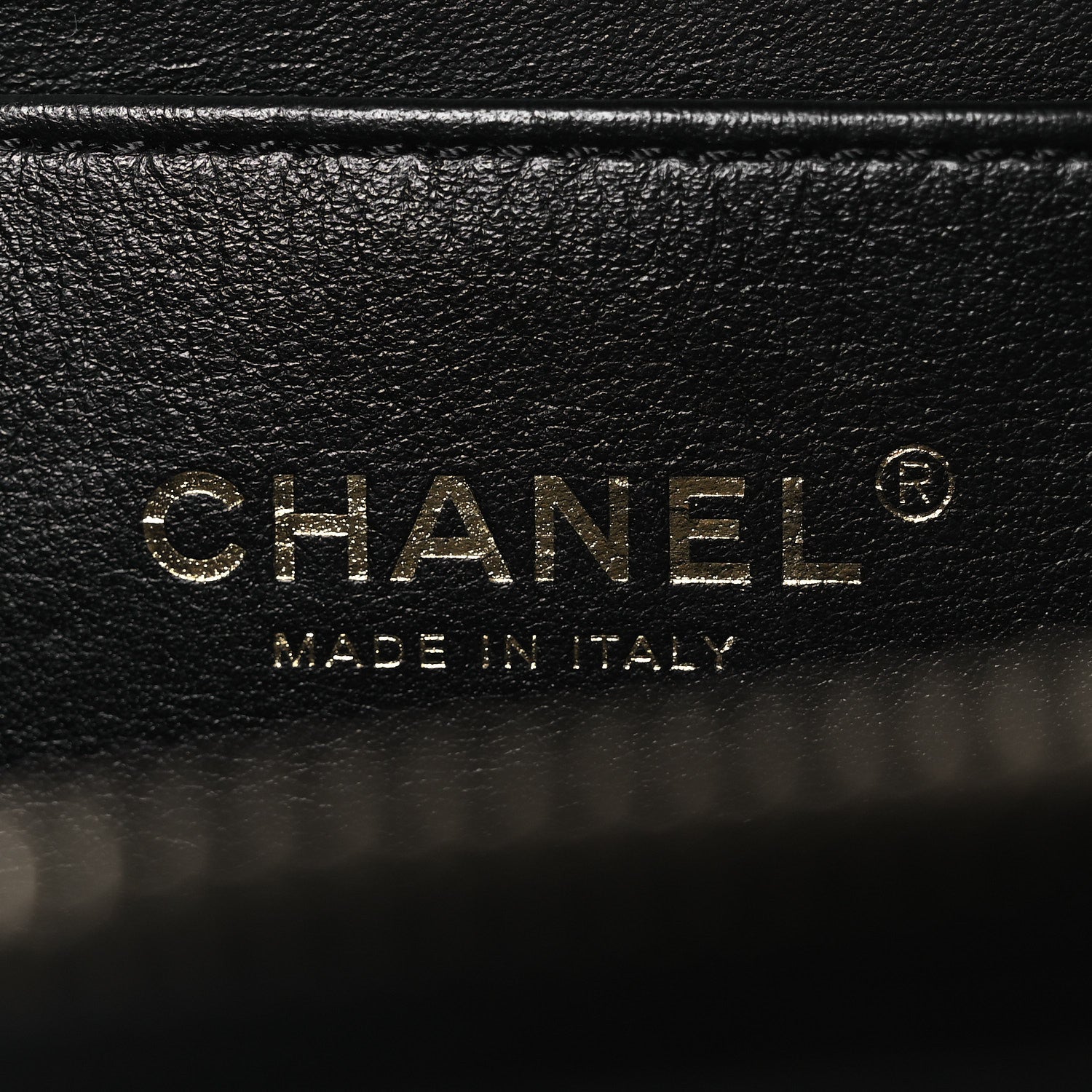 Chanel Shiny Calfskin Quilted Small Pick Me Up Vanity Case Black