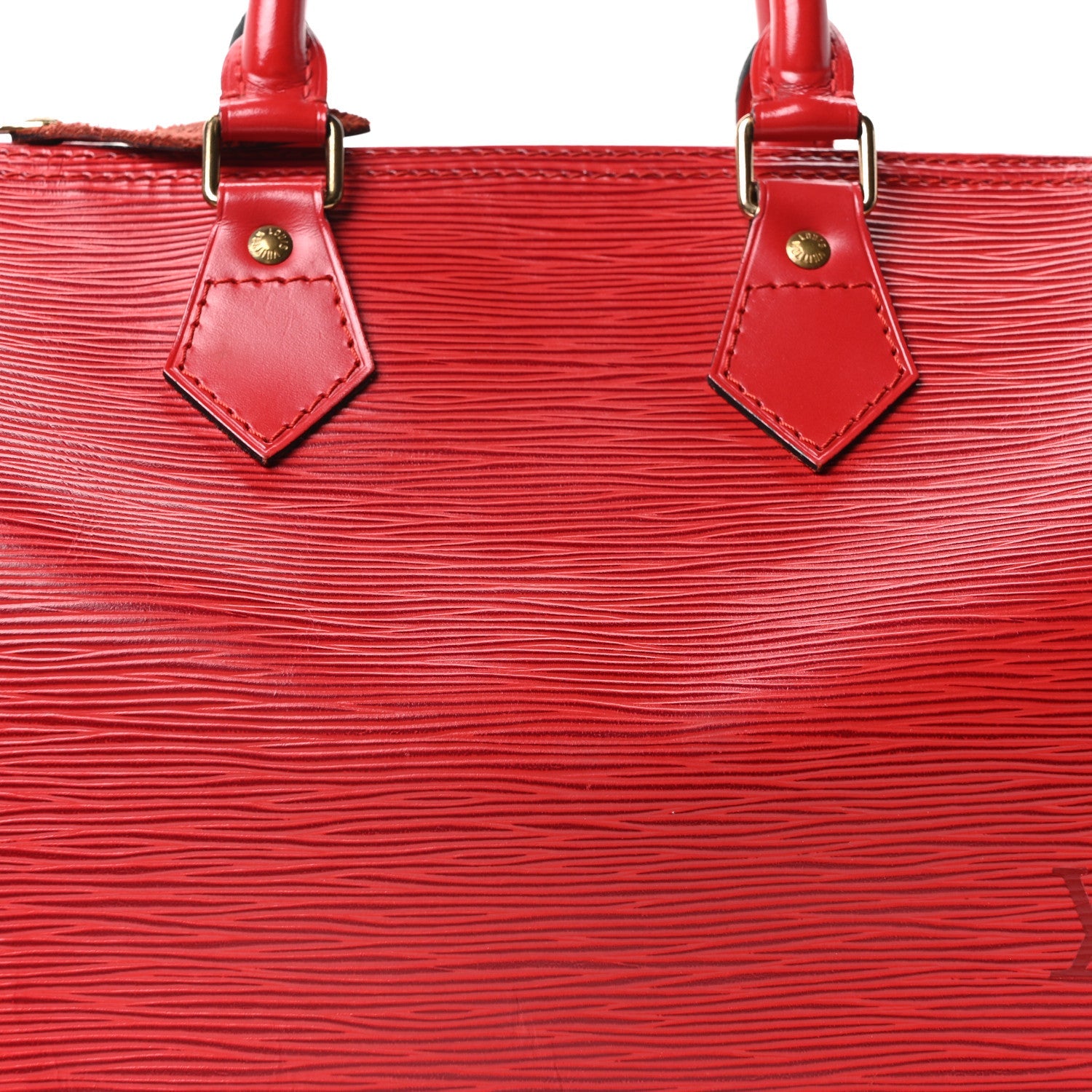 Louis Vuitton Epi Speedy 25 Castillan Red