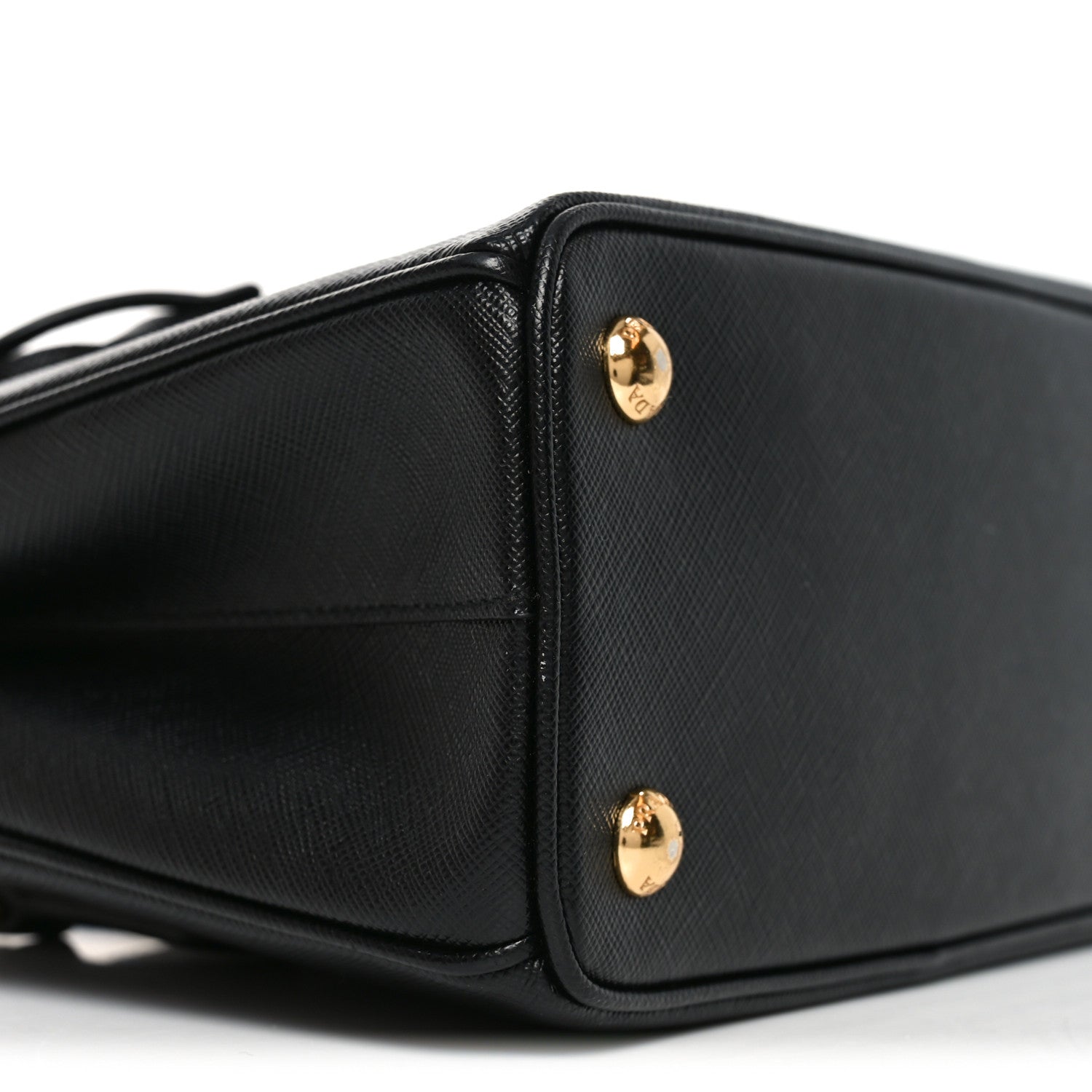 Prada Saffiano Lux Micro Galleria Shoulder Bag Black