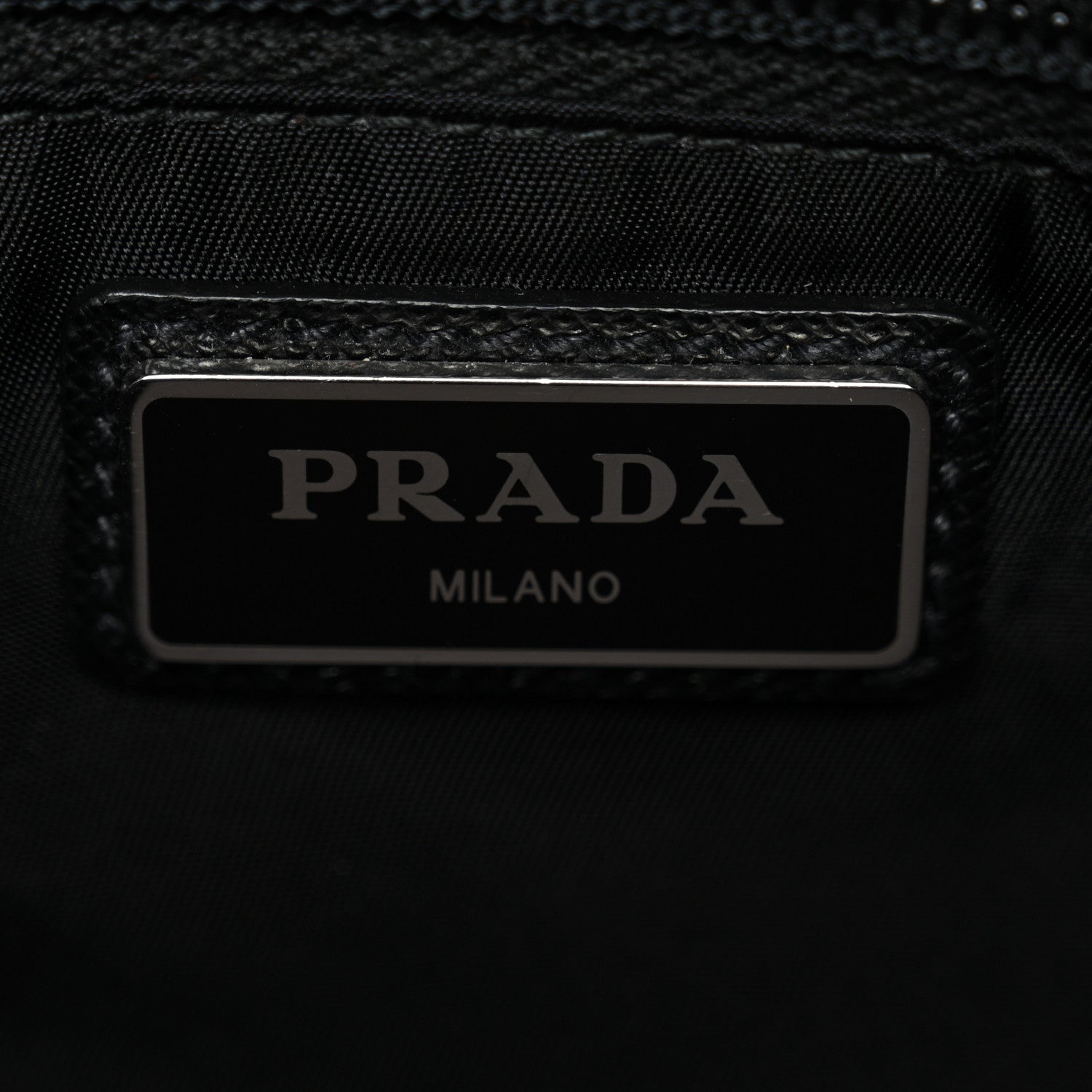 Prada Tessuto Nylon Montagna Messenger Bag  Blue Black