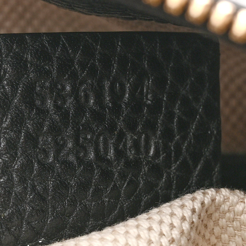 Gucci Pebbled Calfskin Large Soho Hobo Black
