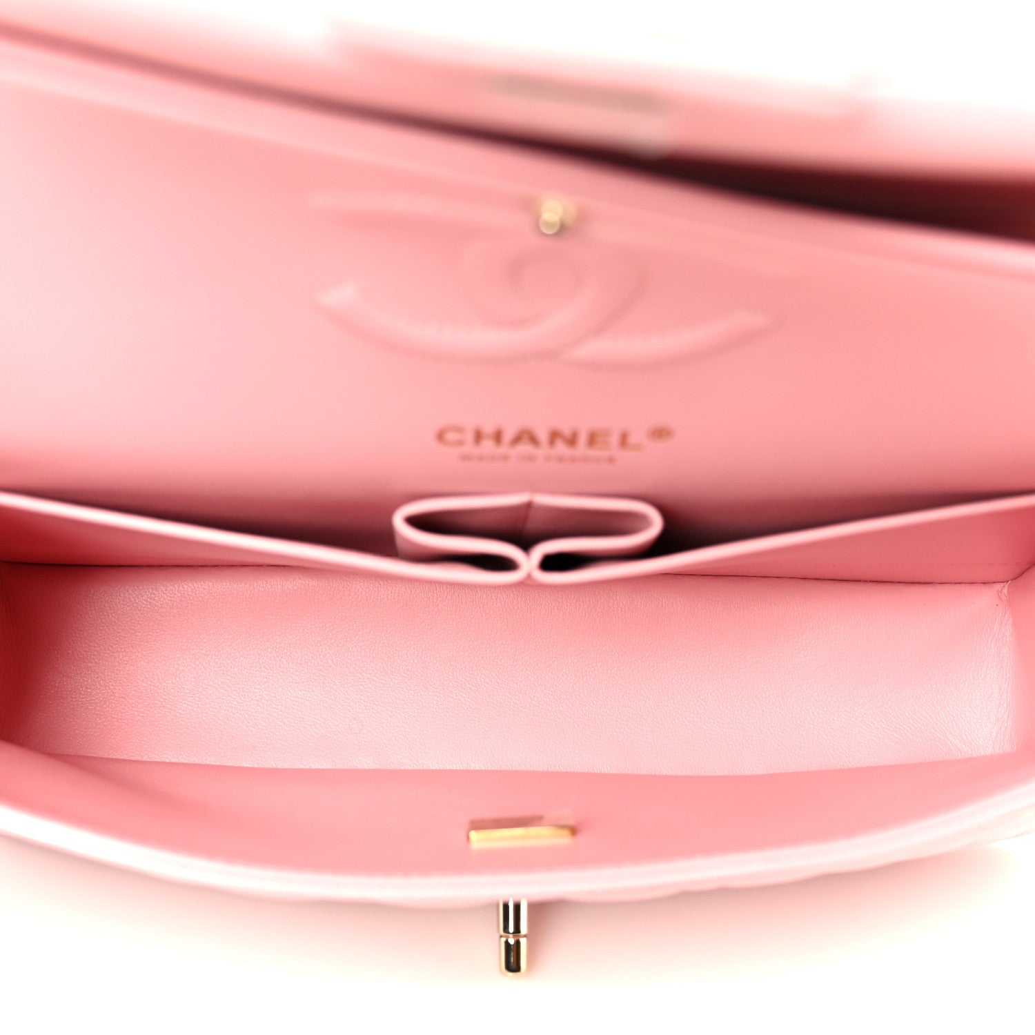 Chanel Caviar Quilted Medium Double Flap Light Pink