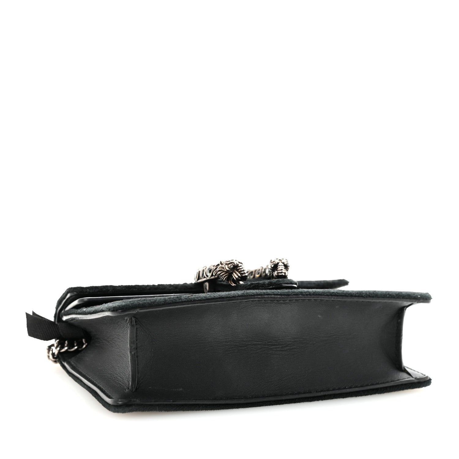 Gucci Velvet Super Mini Dionysus Shoulder Bag Black