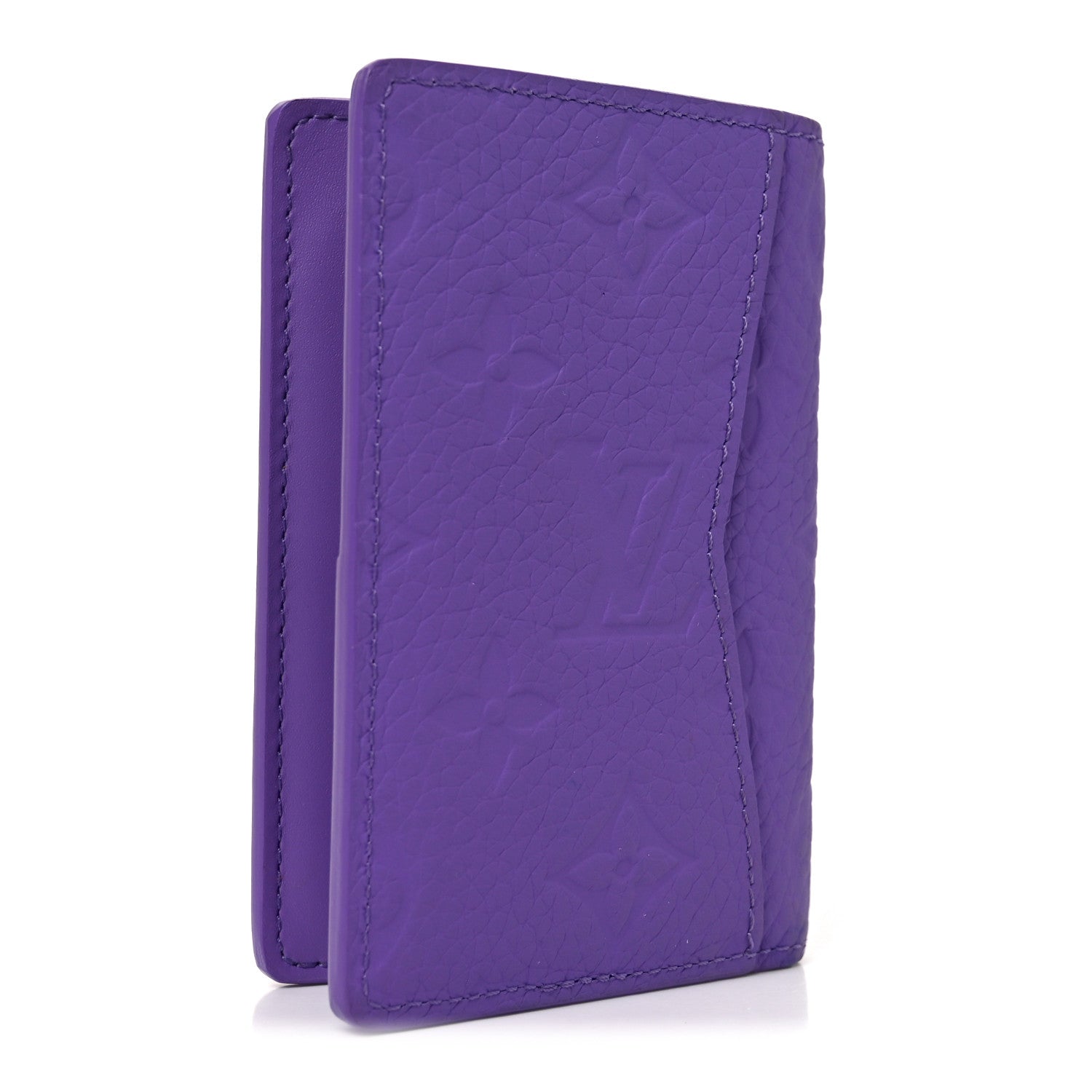 Louis Vuitton Taurillon Monogram Pocket Organizer Violet