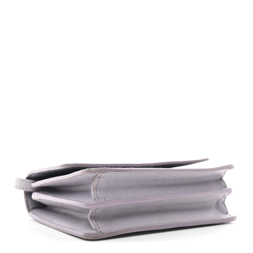 Prada Saffiano Lux Crossbody Bag Glicine