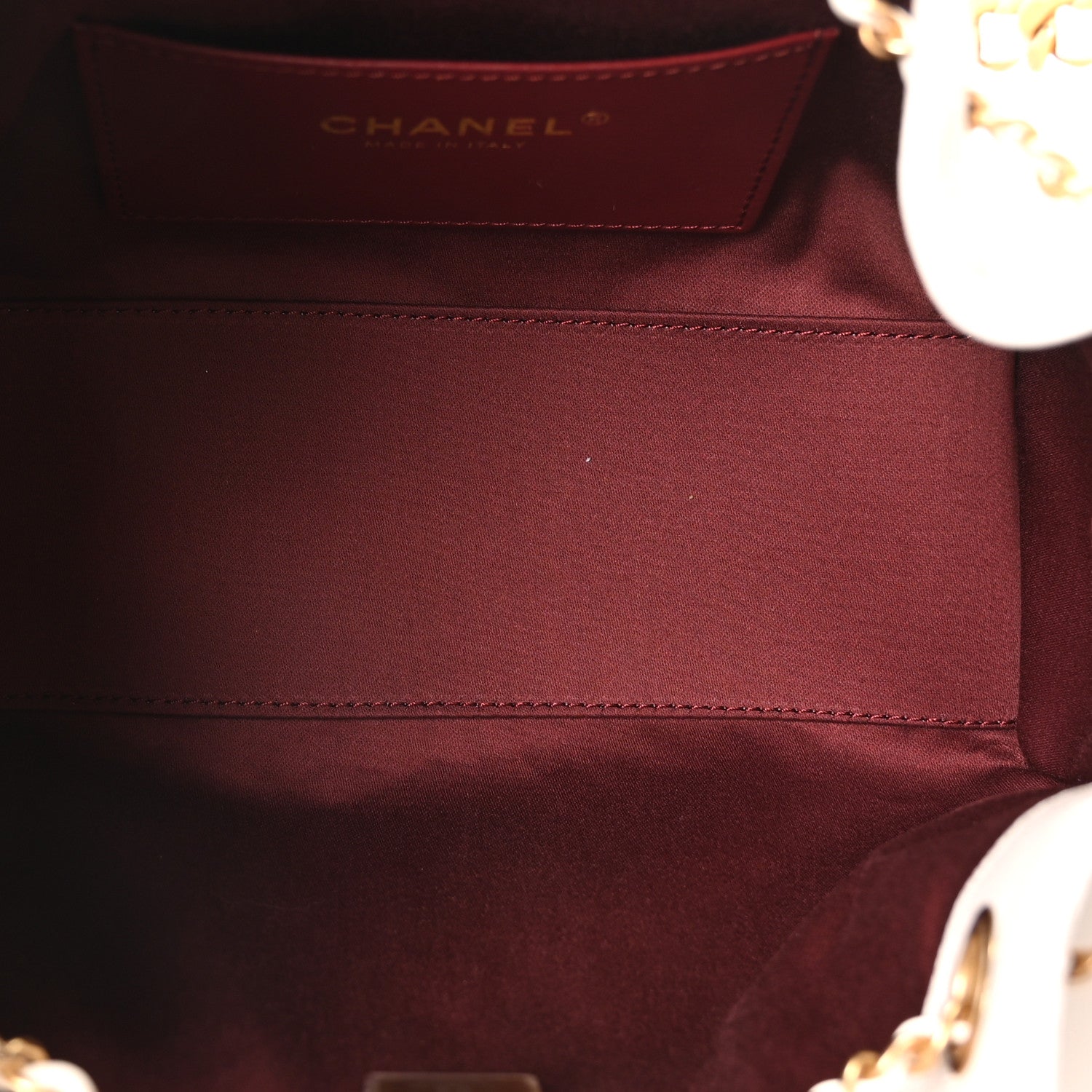 Chanel Caviar Quilted Mini Chanel 25 Handbag White