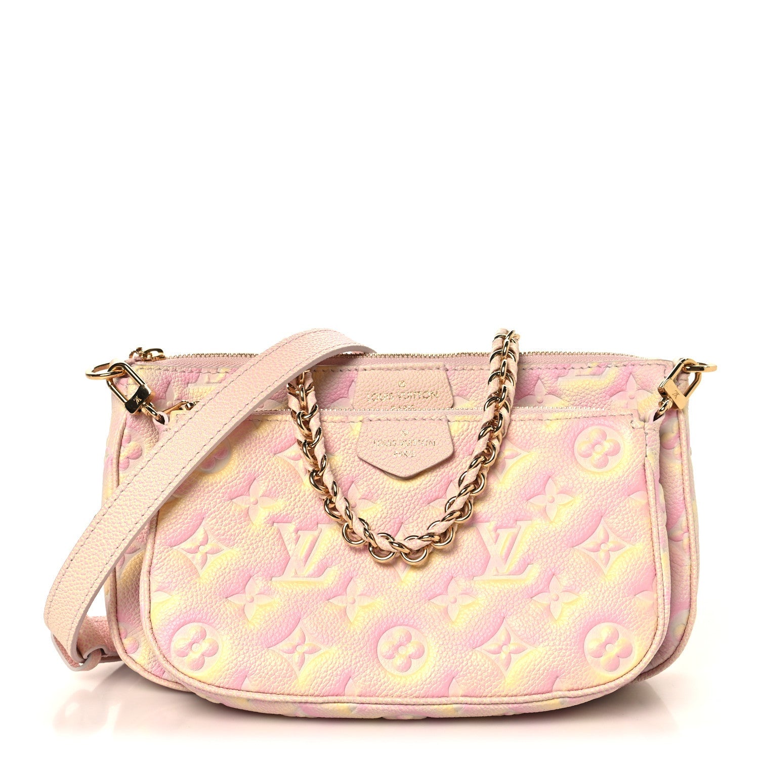Louis Vuitton Empreinte Monogram Summer Stardust Multi Pochette Accessories Pink