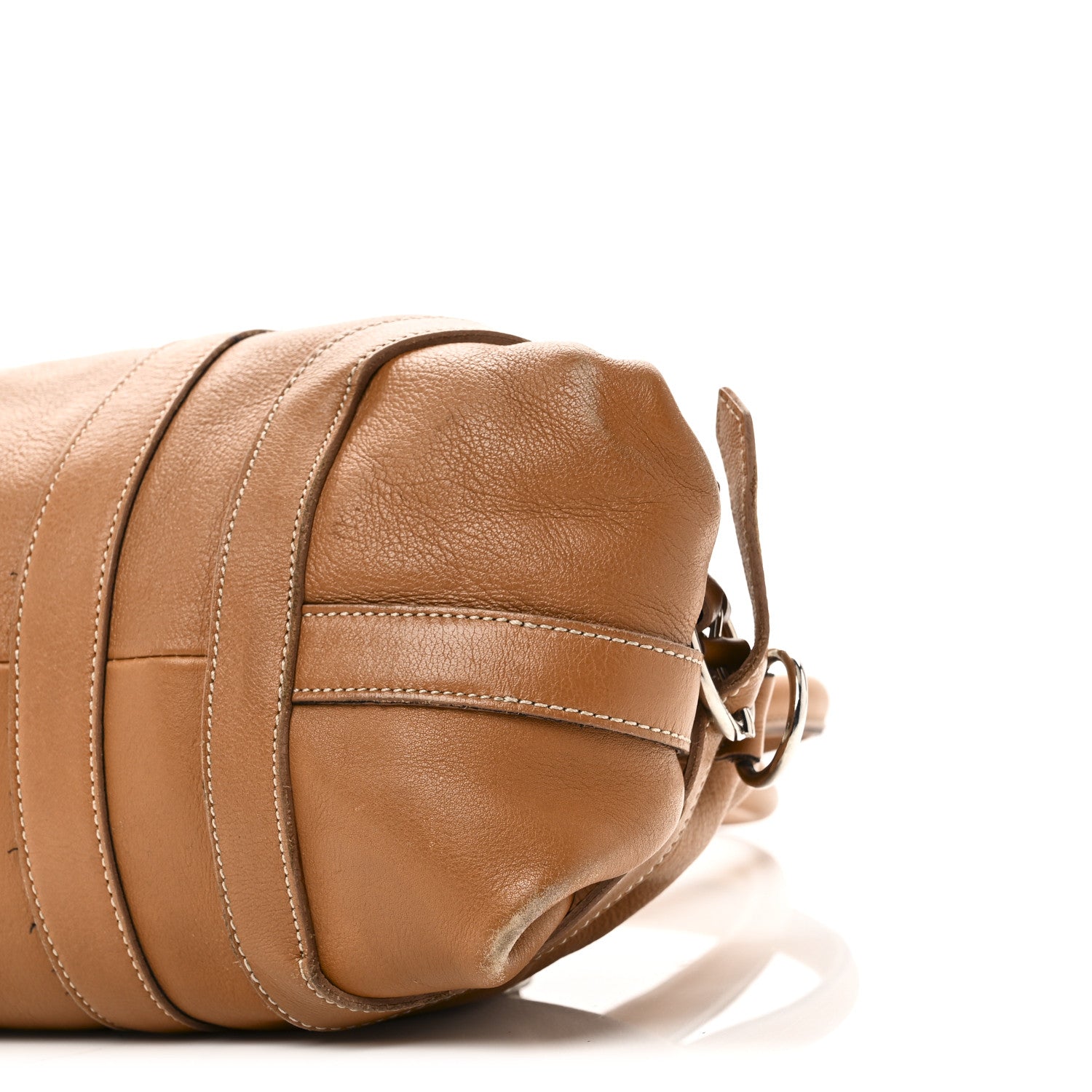 Prada Soft Calf Top Handle Satchel Brown