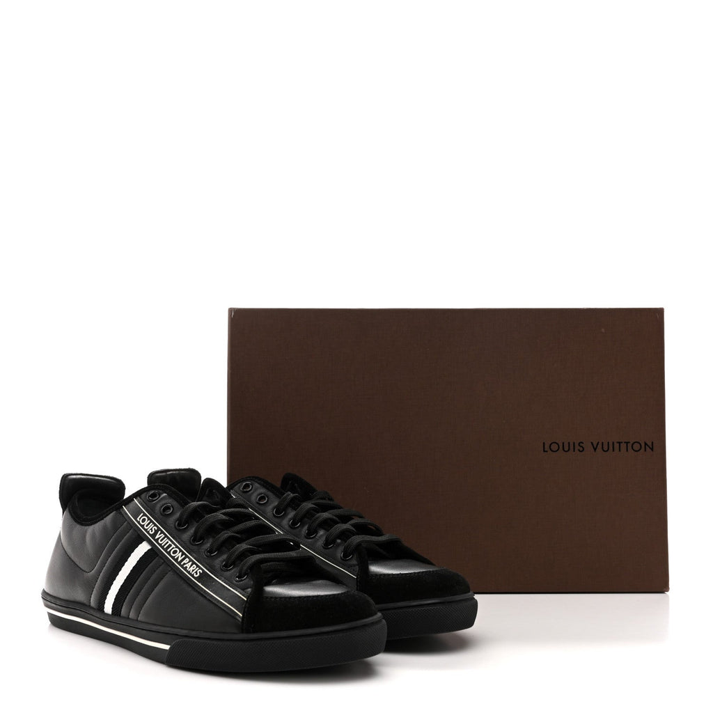 Louis Vuitton Calfskin Mens Cosmos Sneakers 8 Black