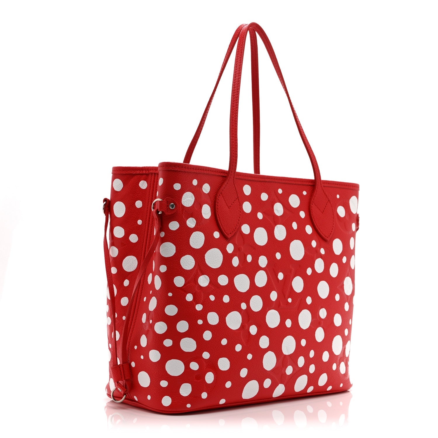 Louis Vuitton LV X YK Empreinte Infinity Dots Neverfull MM Rouge White