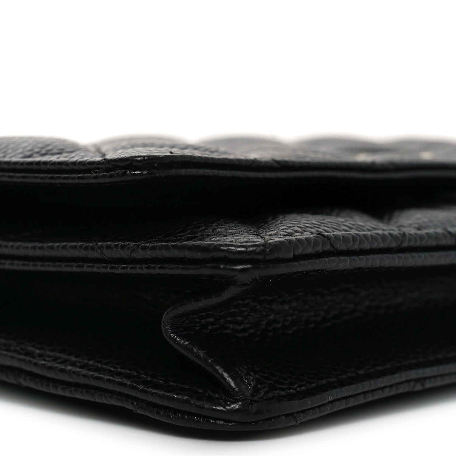 Chanel Caviar Quilted Wallet on Chain WOC Black