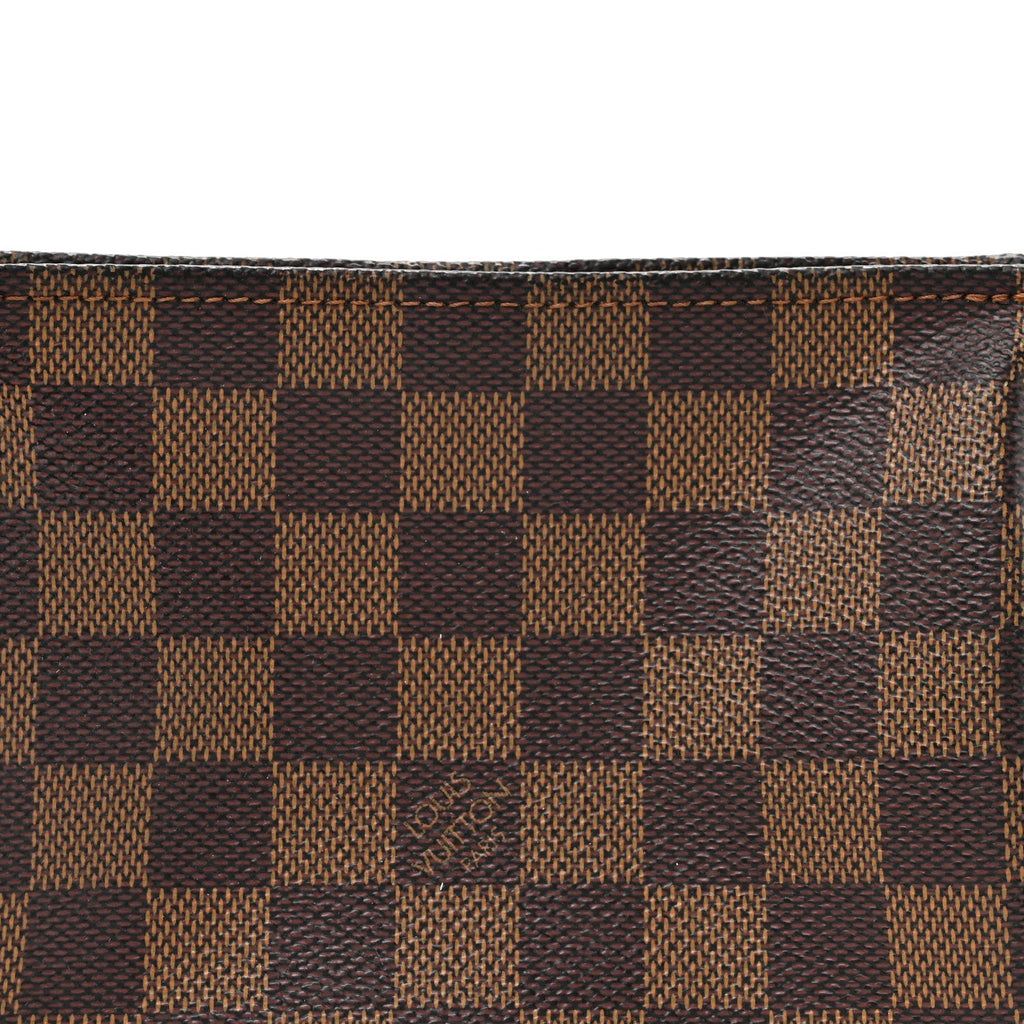 Louis Vuitton Damier Ebene Trousse Make Up Bag Pochette