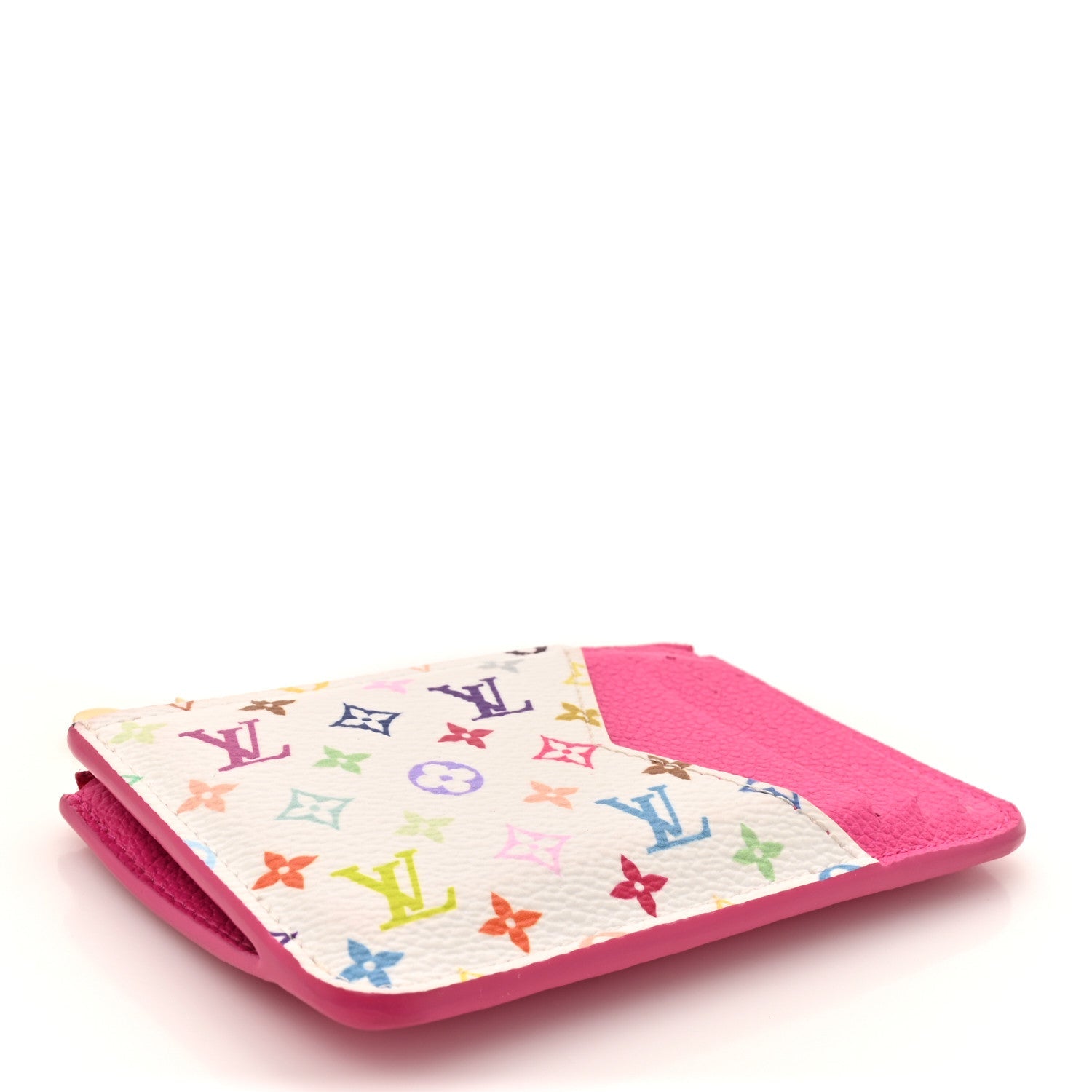 Louis Vuitton LV X TM Monogram Romy Card Holder Kawaii Pink