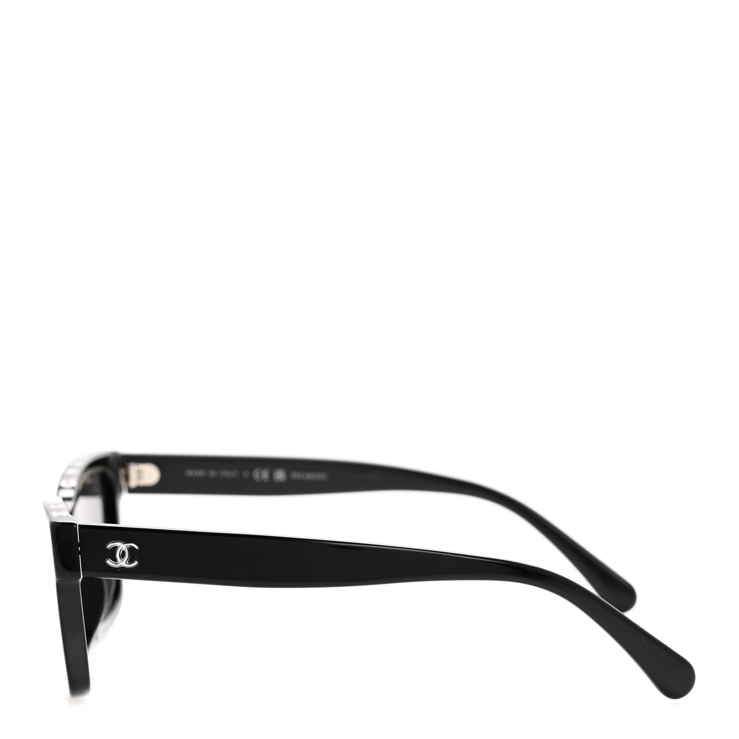 Acetate Polarized Square Sunglasses 5417-A Black