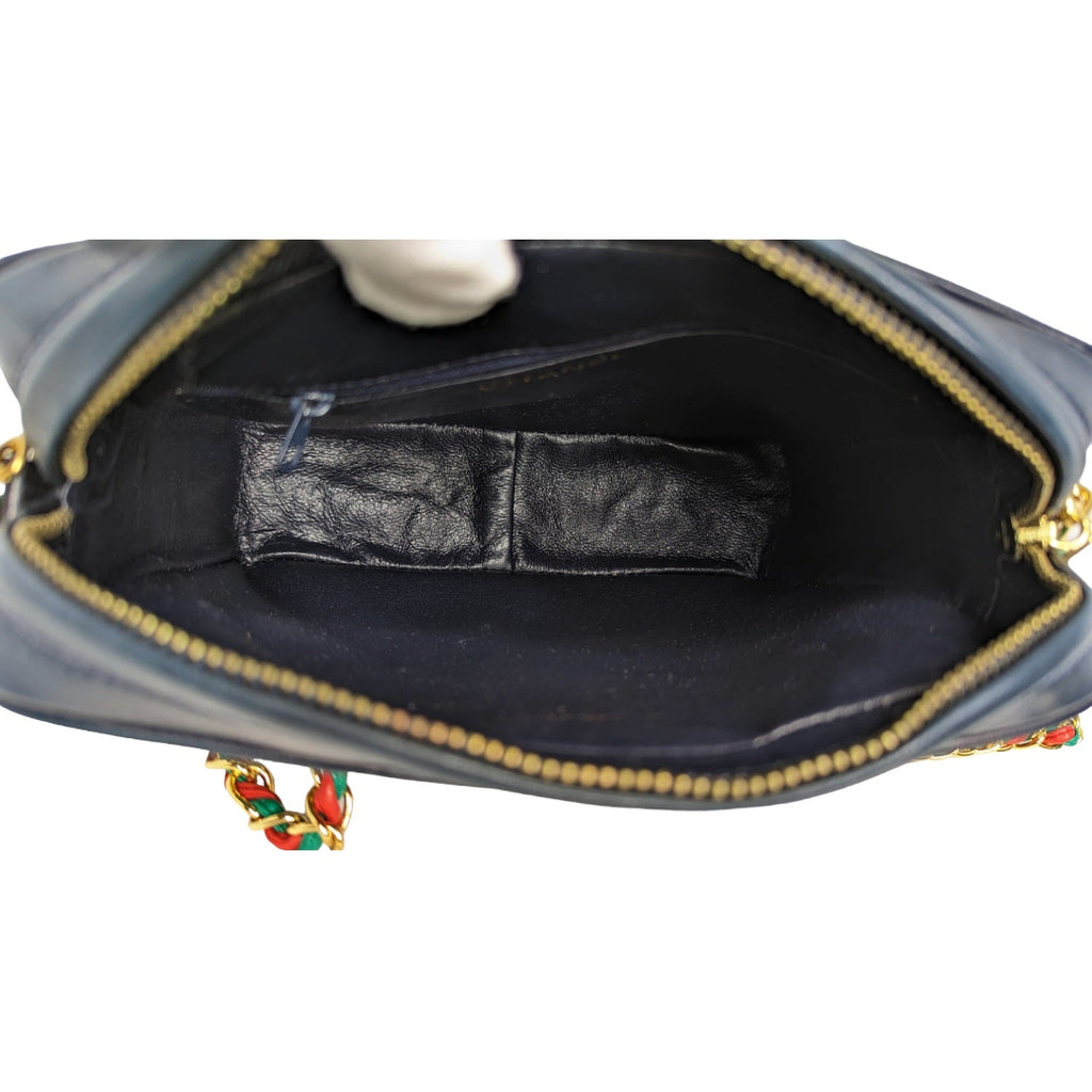 Chanel Vintage Harlequin Tassel Camera Shoulder Bag