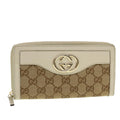 GUCCI GG Canvas Long Wallet Beige White 308012  43741