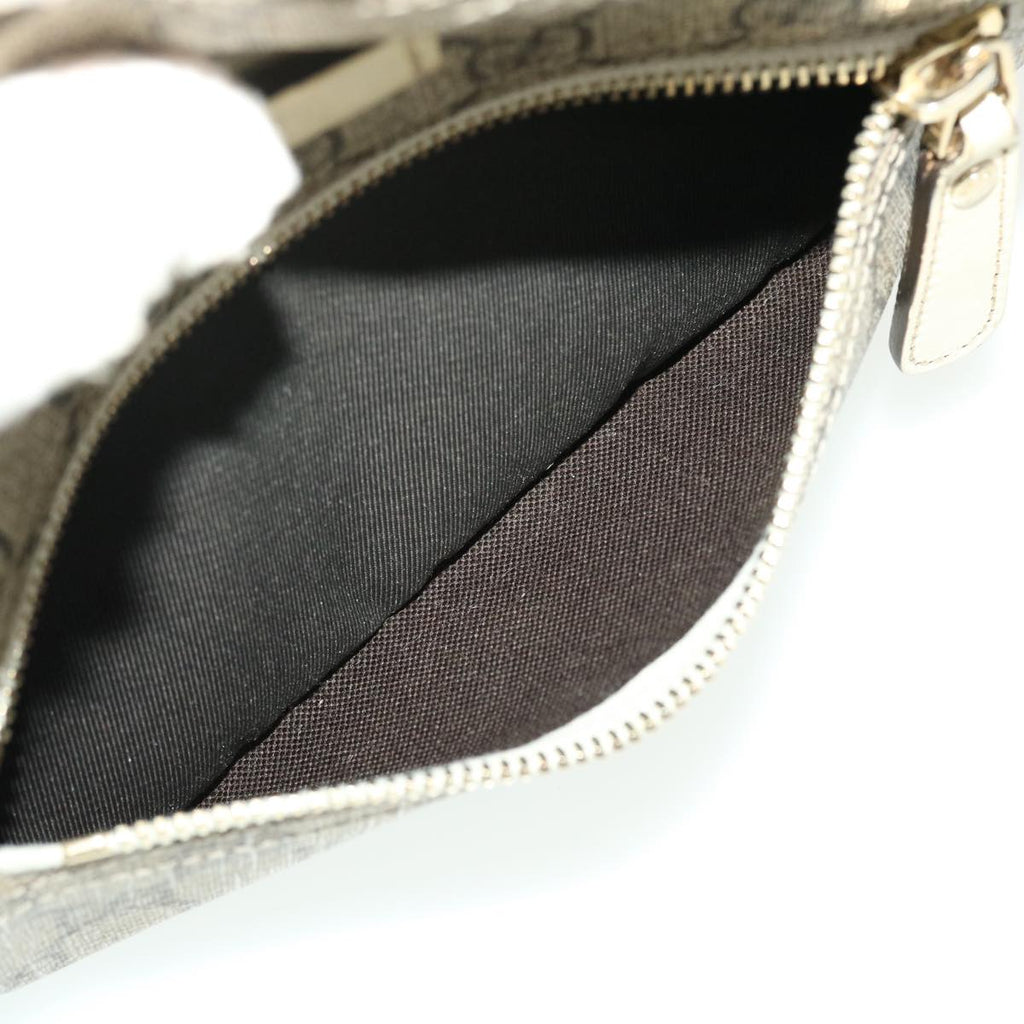 GUCCI GG Canvas Shoulder Bag PVC Leather Beige 201447  43748