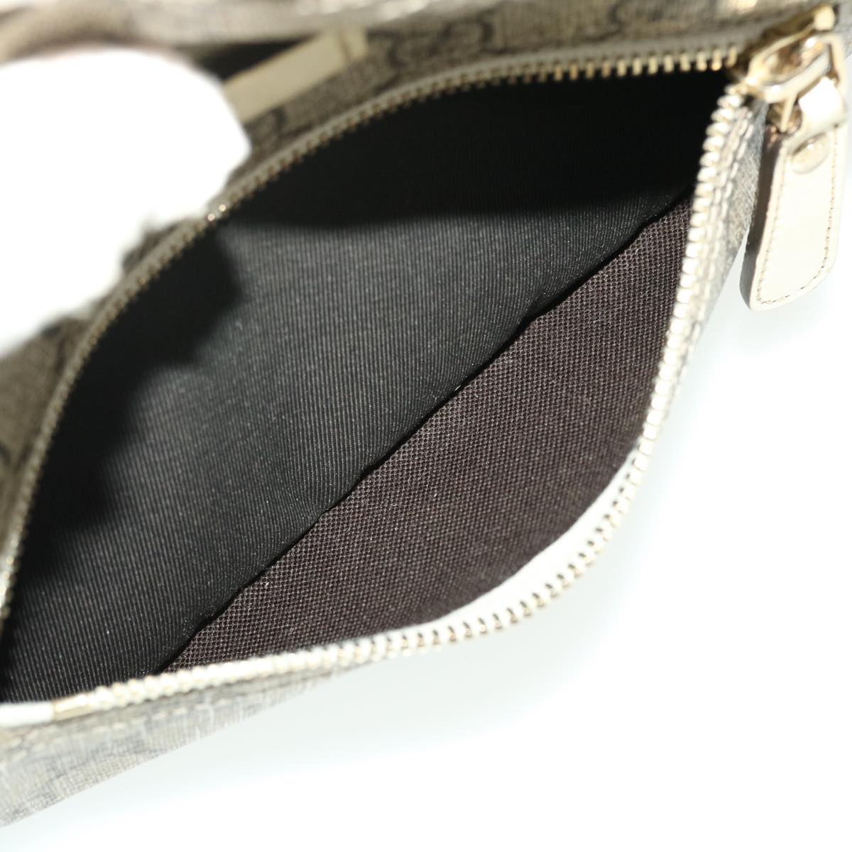 GUCCI GG Canvas Shoulder Bag PVC Leather Beige 201447  43748