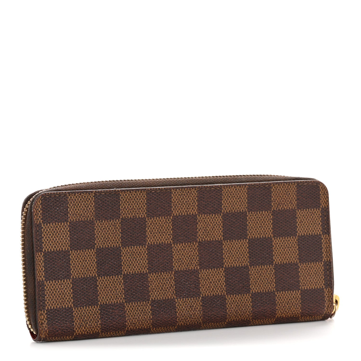 Louis Vuitton Damier Ebene Clemence Wallet Cherry
