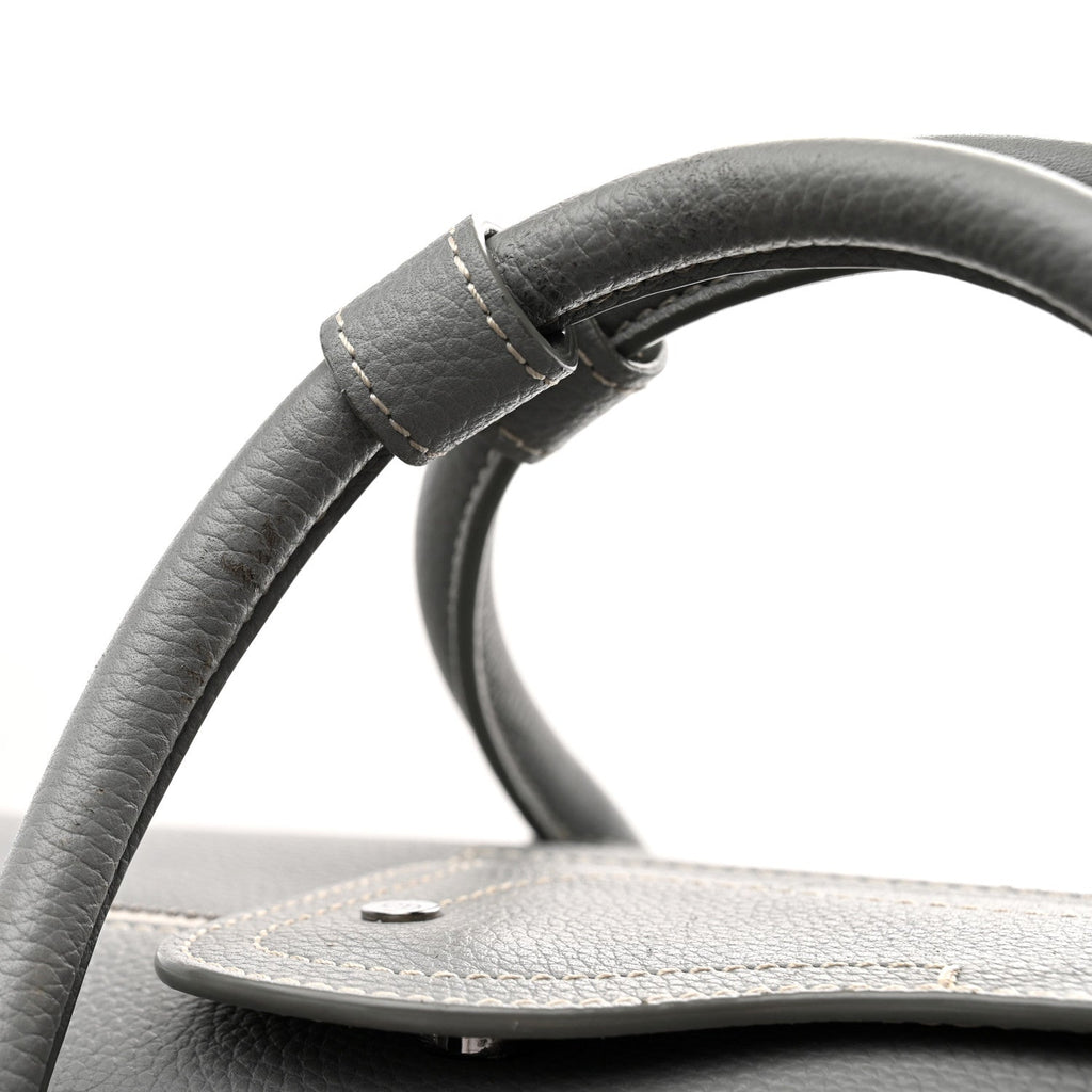 Christian Dior Calfskin Lingot 50 Bag Grey