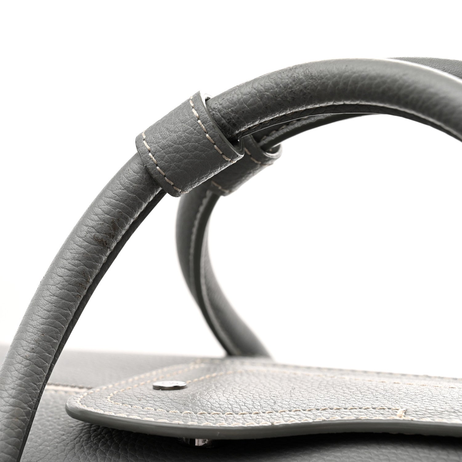 Christian Dior Calfskin Lingot 50 Bag Grey