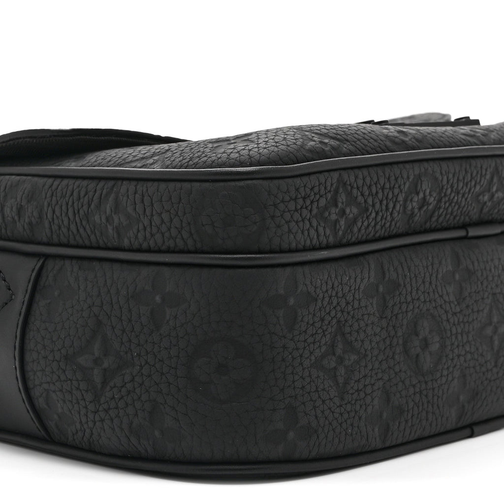 Louis Vuitton Taurillon Monogram S Lock Messenger Black