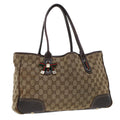 GUCCI GG Canvas Web Sherry Line Shoulder Bag Beige Red Green 163805  43883