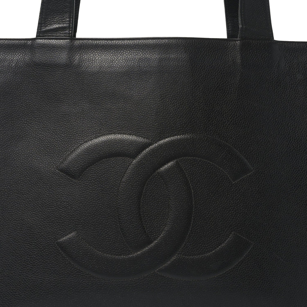 Chanel Caviar CC Tote Black