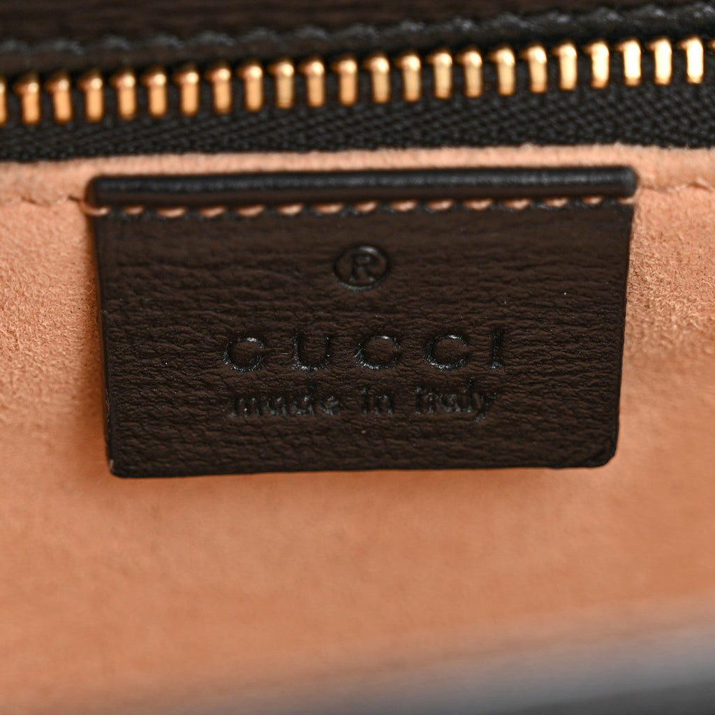 Gucci Azalea Calfskin Horsebit 1955 Shoulder Bag Black