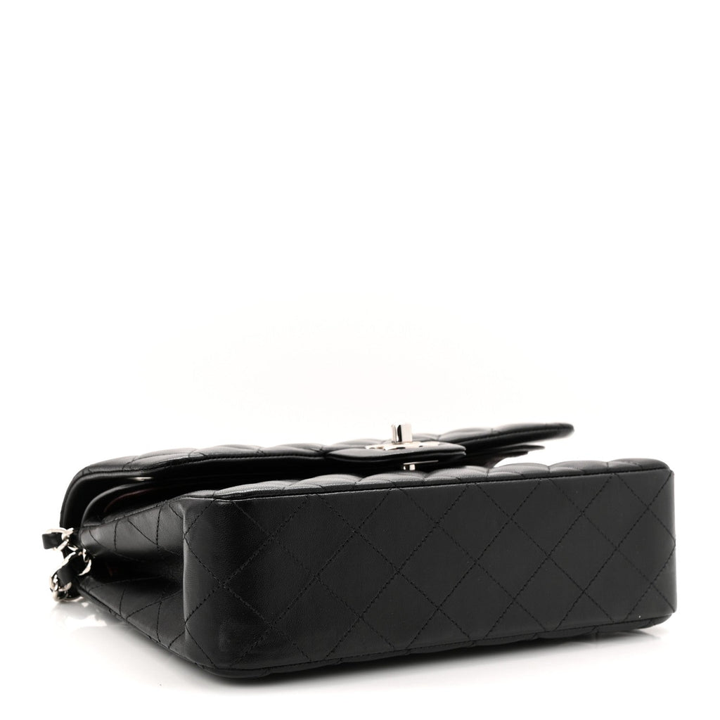 Chanel Lambskin Quilted Small Double Flap Black