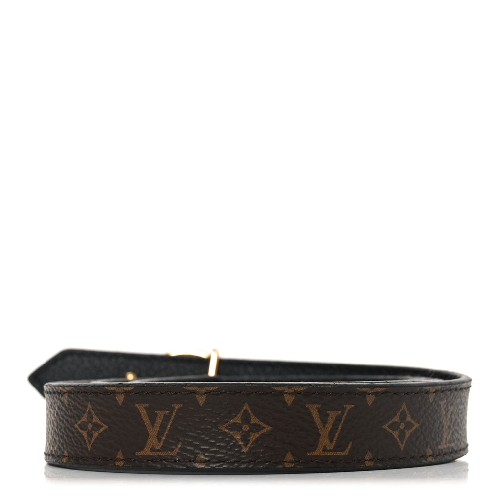 Louis Vuitton Calfskin Monogram 25mm LV Circle Reversible 80 32 Belt Black
