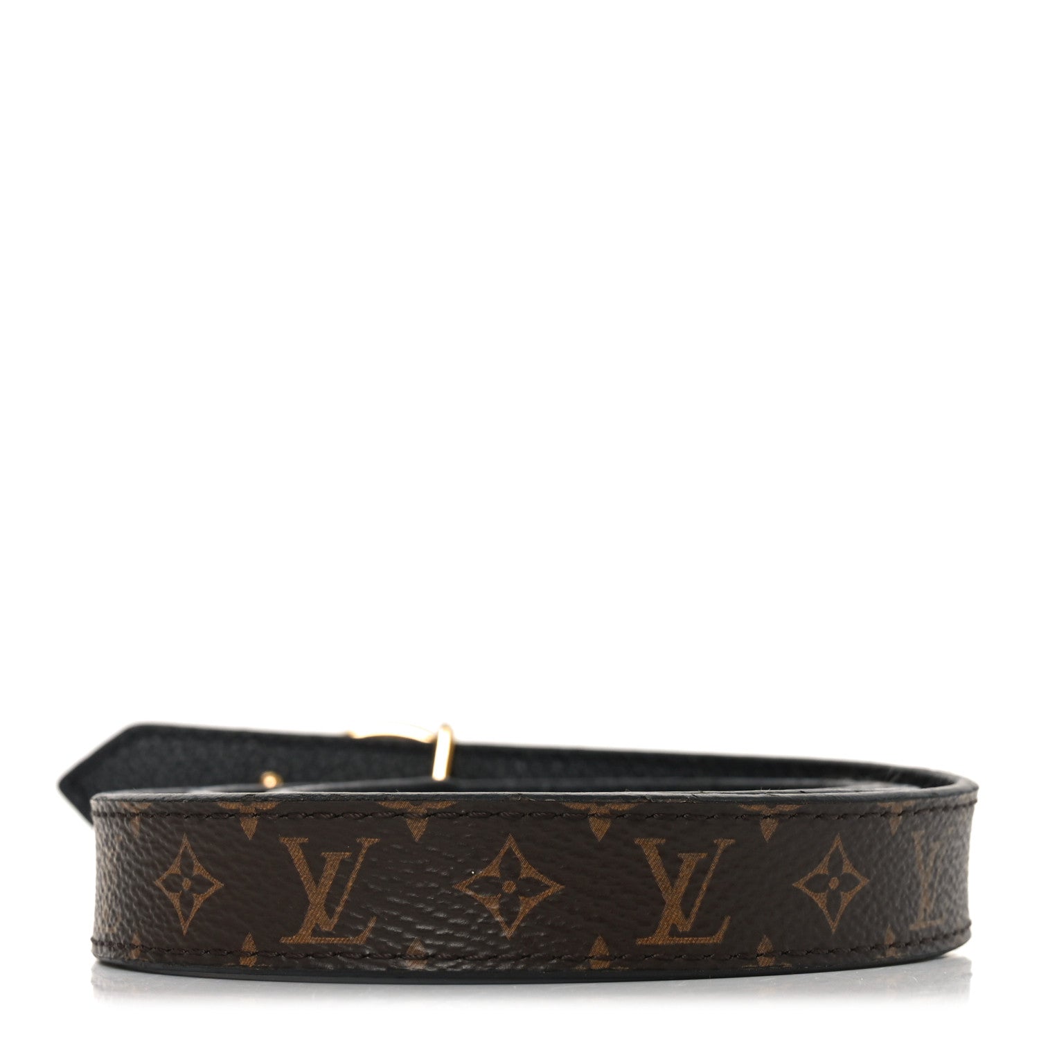 Louis Vuitton Calfskin Monogram 25mm LV Circle Reversible 80 32 Belt Black