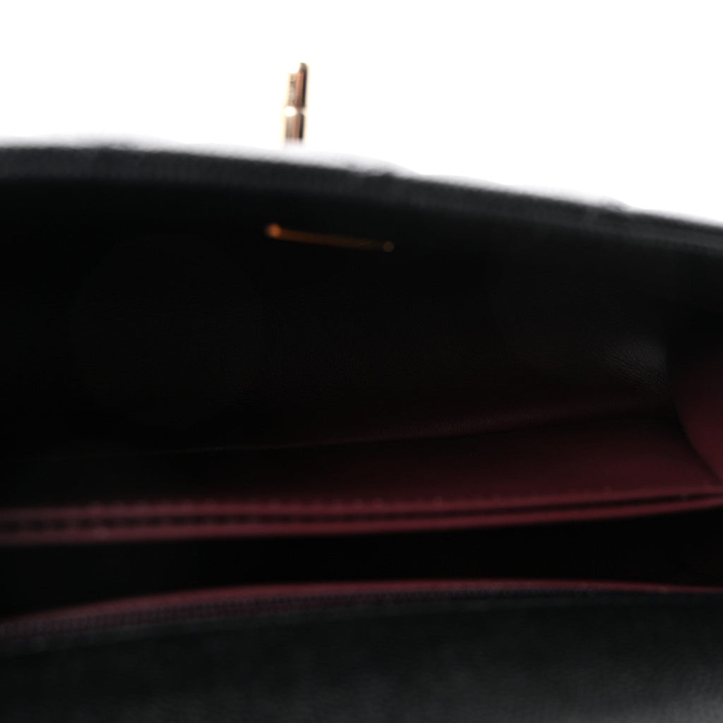 Chanel Caviar Quilted Mini Coco Handle Flap Black