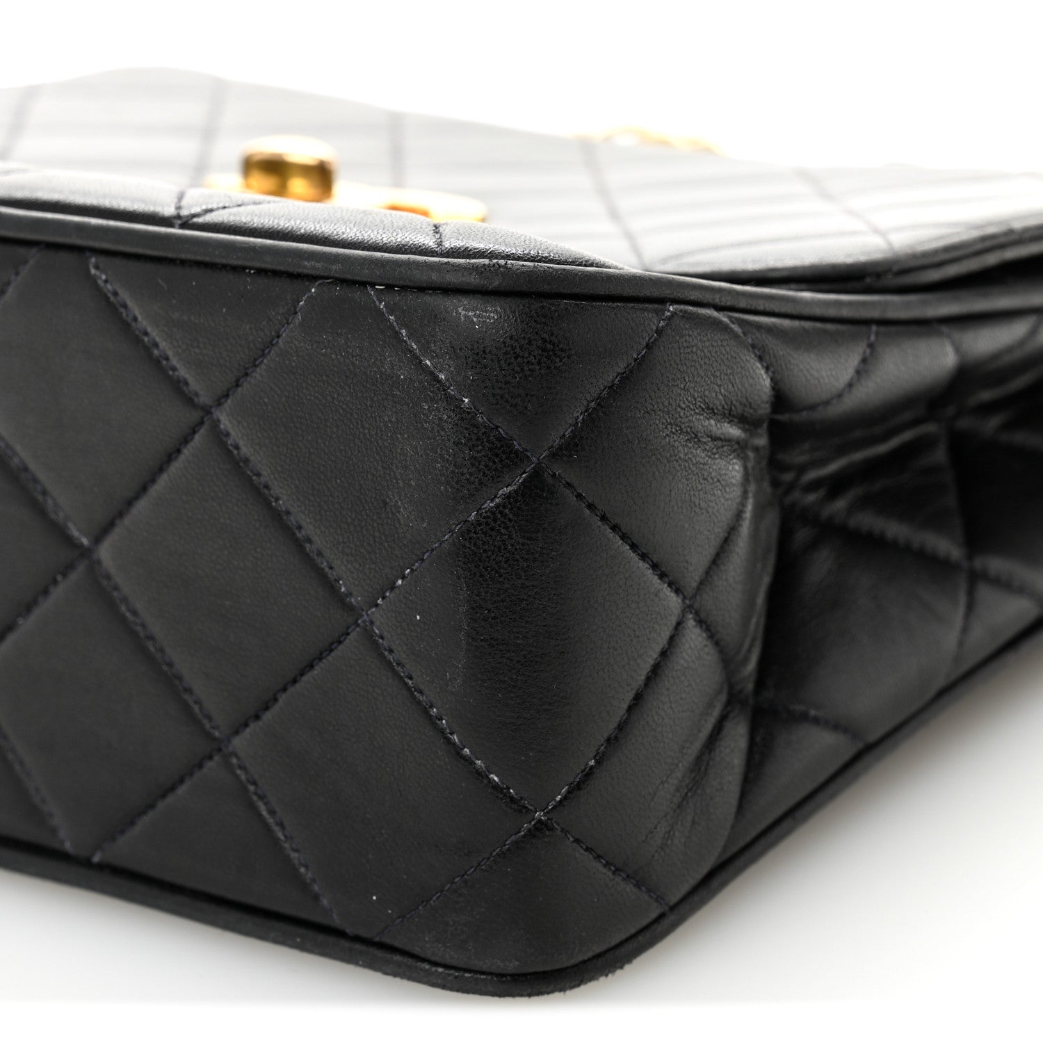 Chanel Lambskin Quilted Medium Single Flap Black