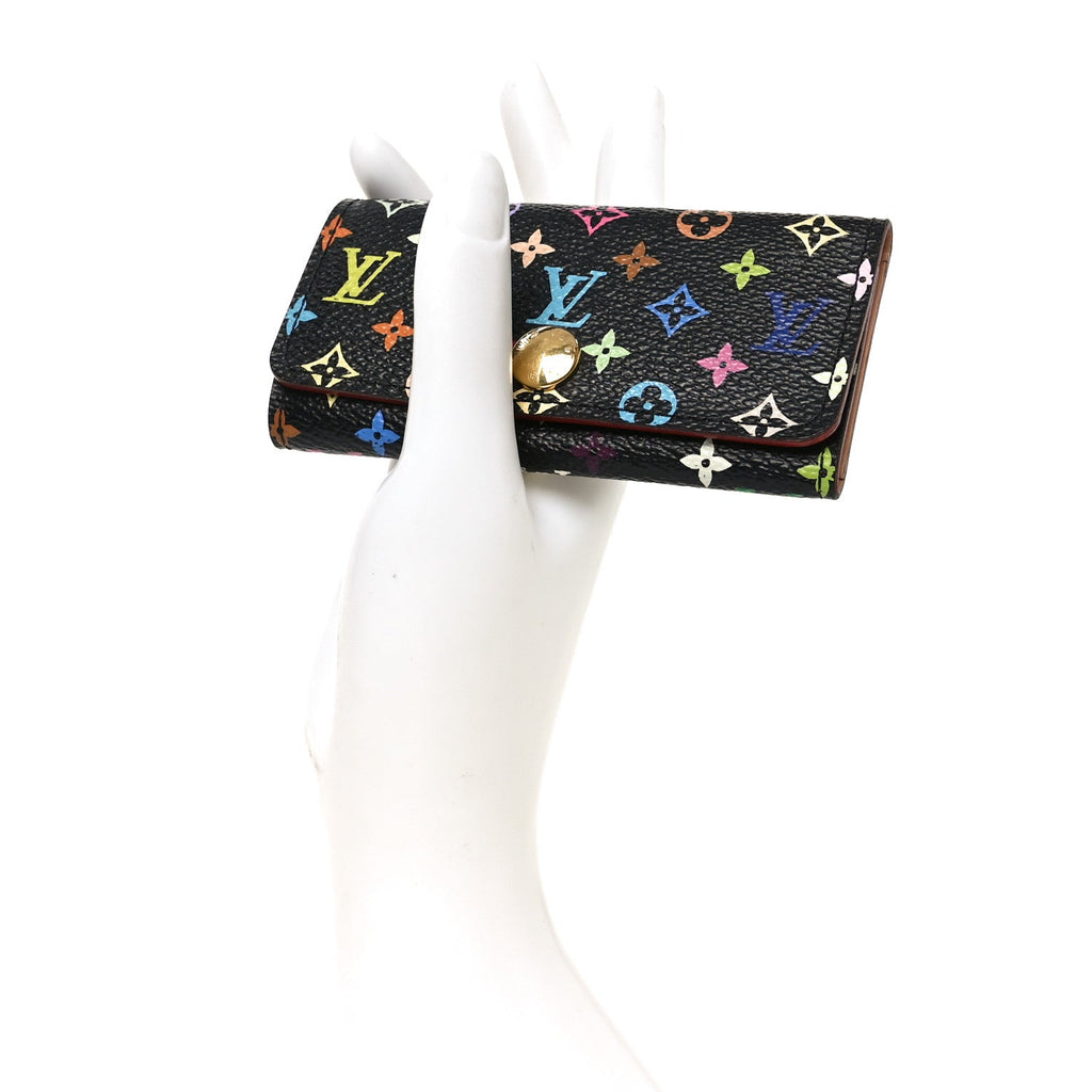 Louis Vuitton Monogram Multicolor Multicles 4 Key Holder Black