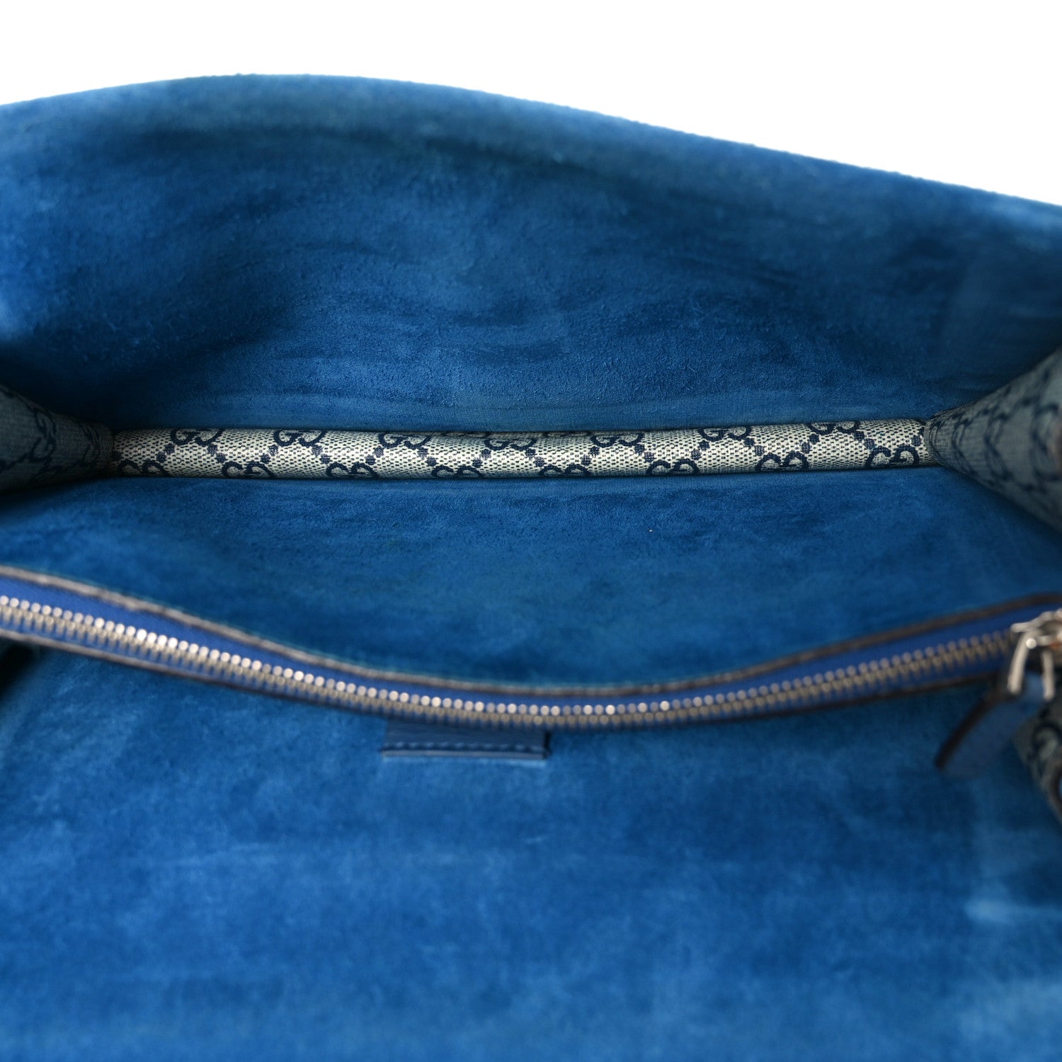 Gucci GG Supreme Monogram Blooms Small Dionysus Shoulder Bag Beige Navy Vintage Blue