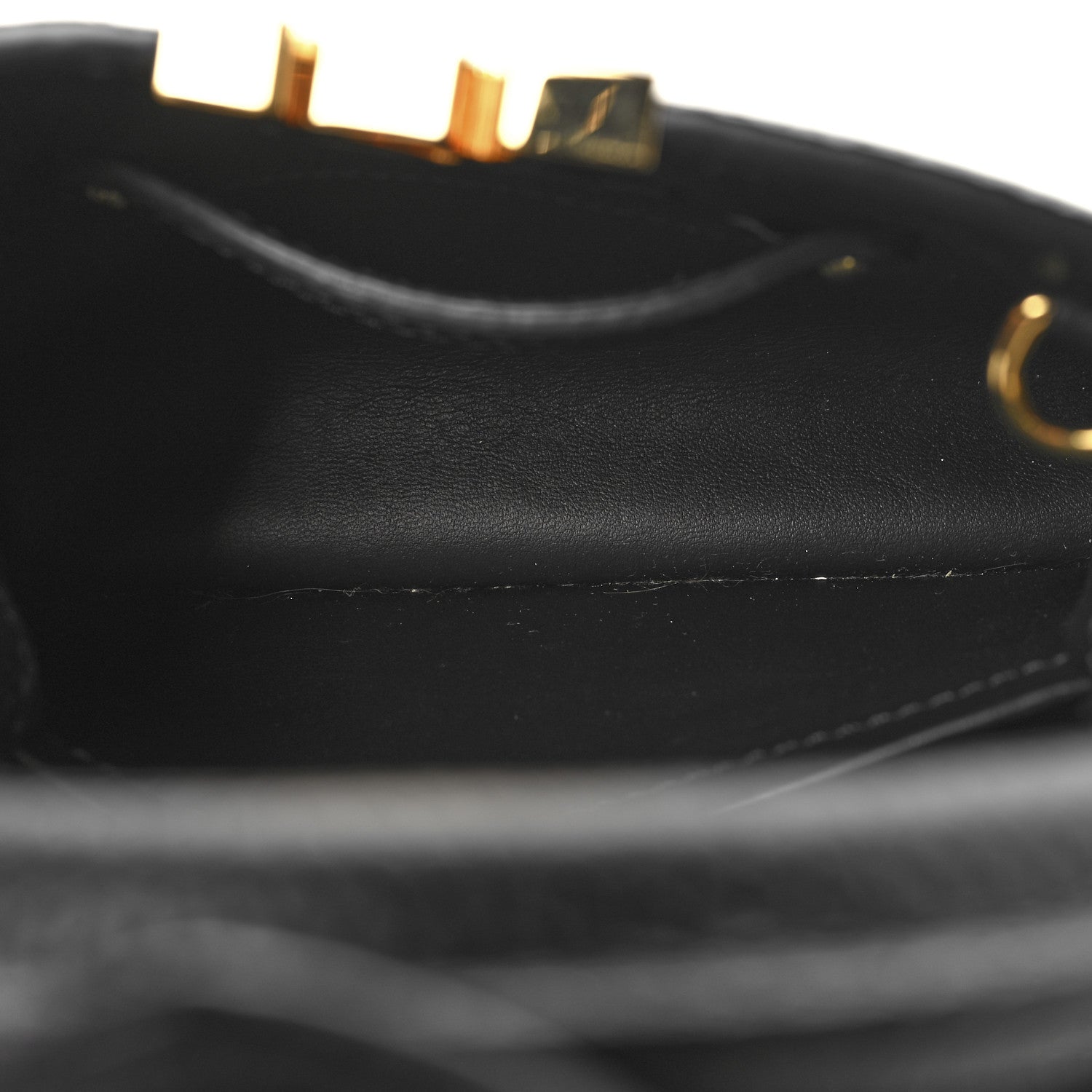 Louis Vuitton Taurillon Mini Capucines Black