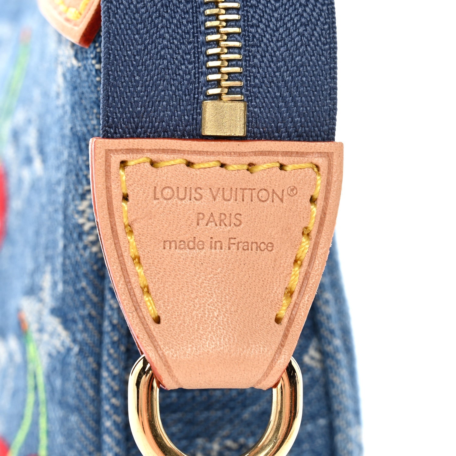 Louis Vuitton LV X TM Monogram Denim Cerises Pochette Accessories Blue