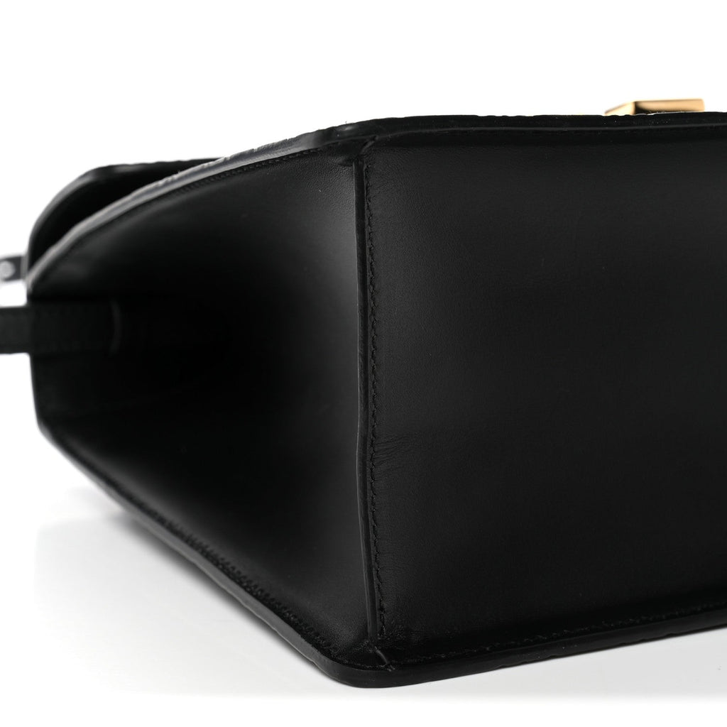 Gucci Guccissima Signature Medium Sylvie Top Handle Bag Black