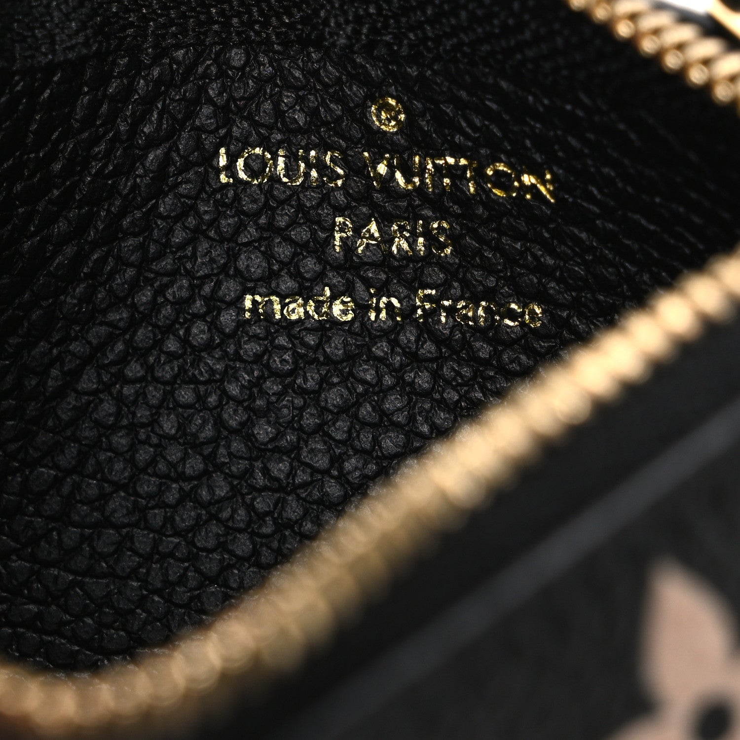 Louis Vuitton Empreinte Monogram Giant Key Pouch Black Beige