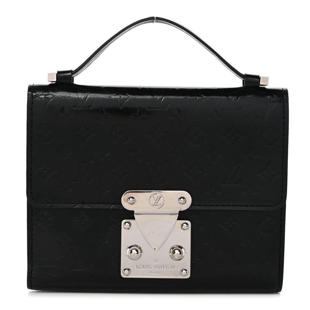 Louis Vuitton Vernis Glace Anouchka PM Wallet Black