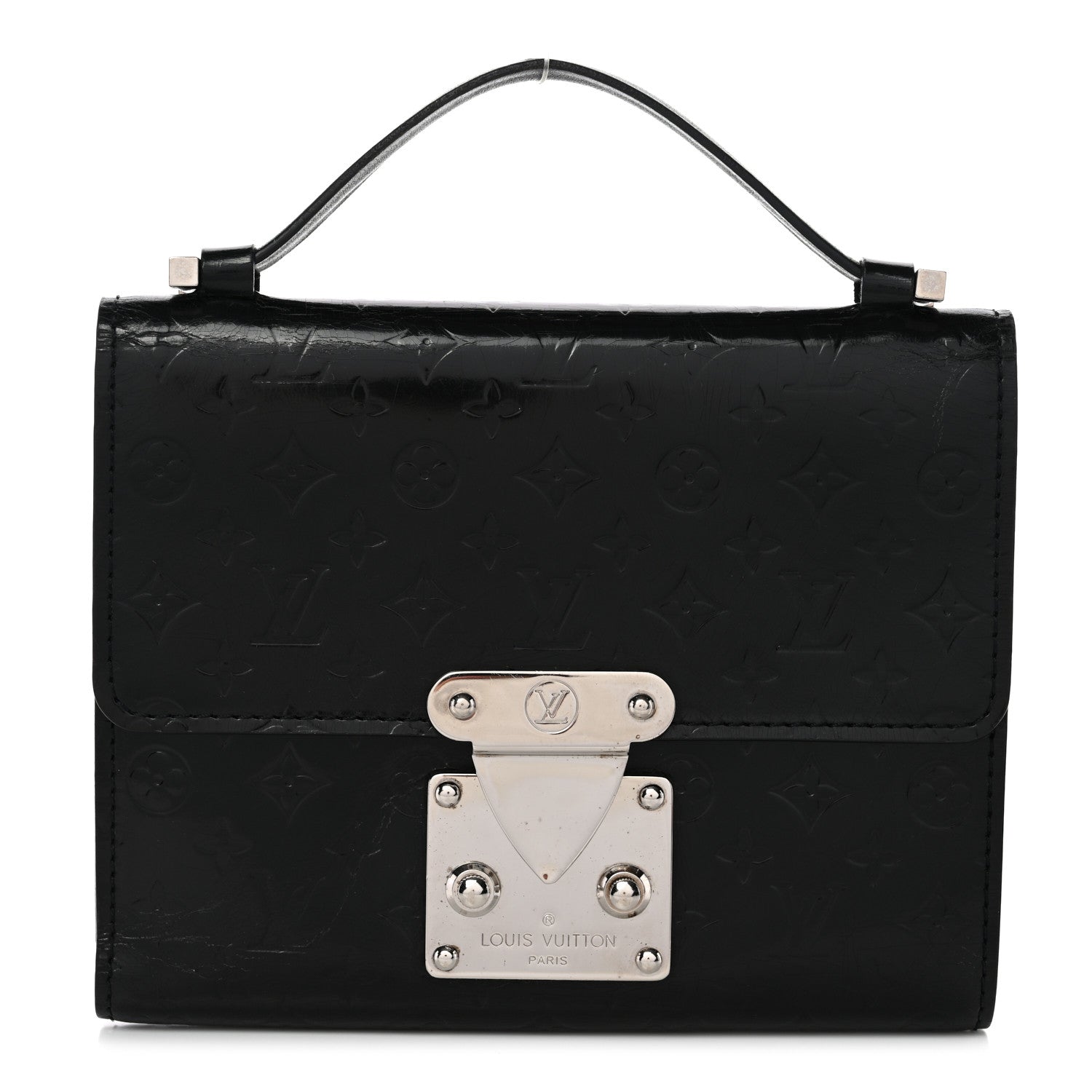 Louis Vuitton Vernis Glace Anouchka PM Wallet Black