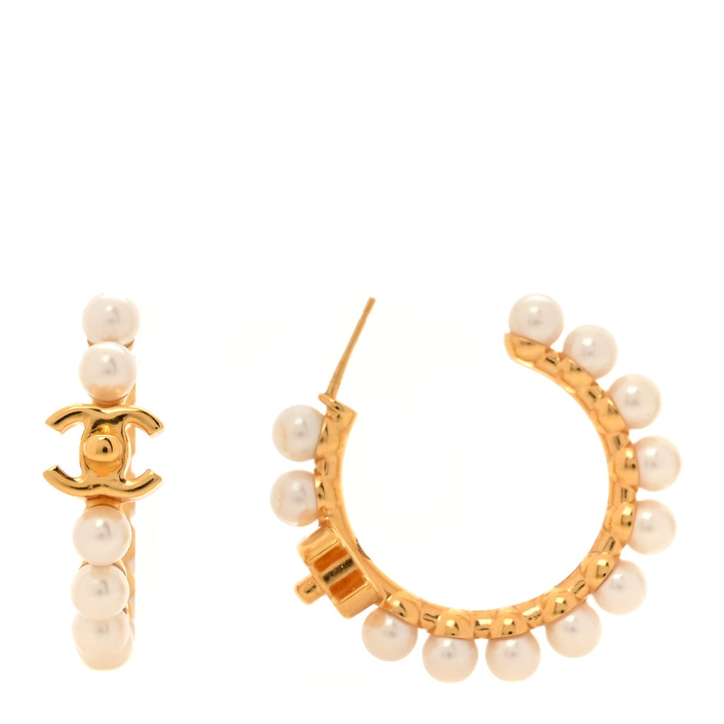 Pearl CC More Is More Small Hoop Earrings Gold