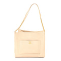 Chanel Caviar Stitched Pocket CC Large Tote Light Beige