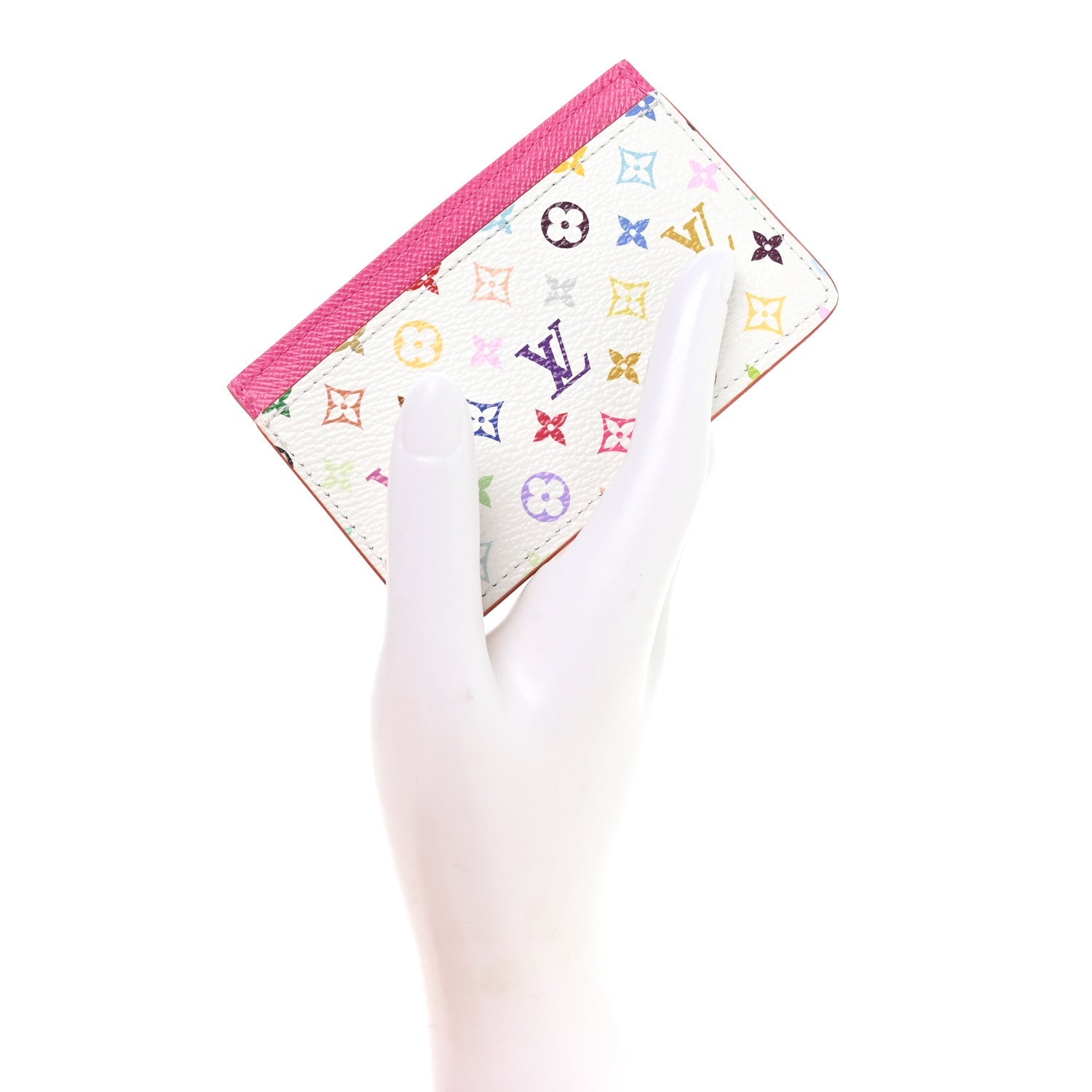 Louis Vuitton LV X TM Monogram Multicolor Card Holder Kawaii Pink