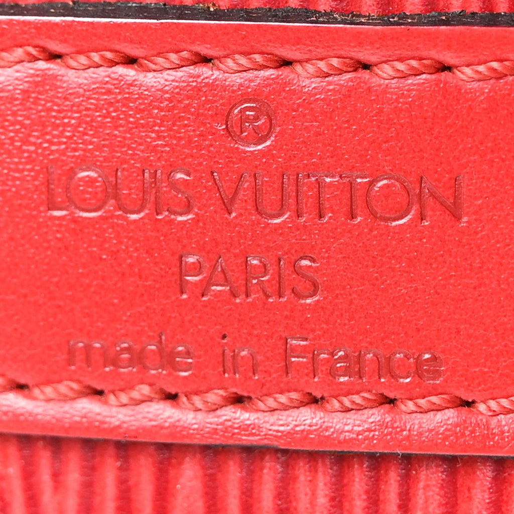 Louis Vuitton Epi Petit Noe Castillan Red