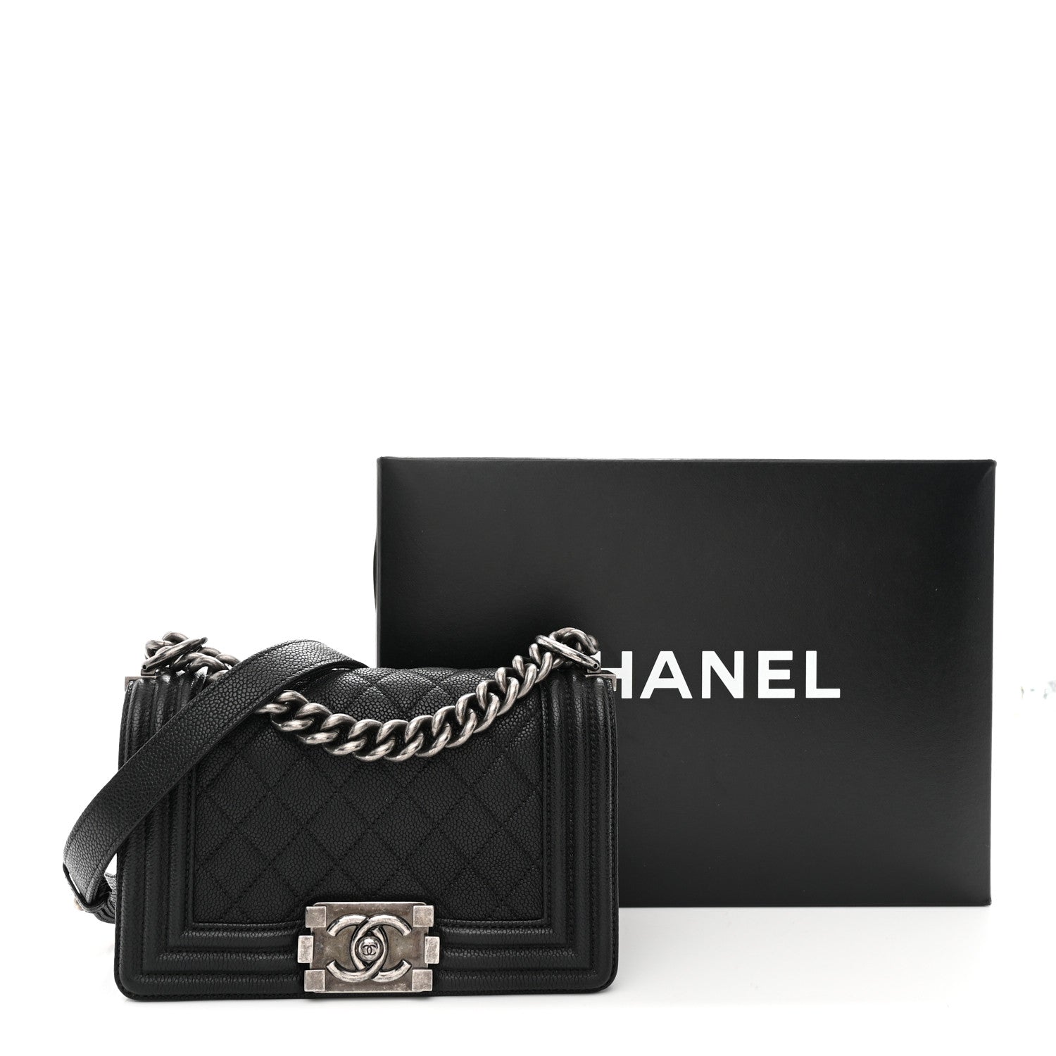 Chanel Caviar Quilted Small Boy Flap Black