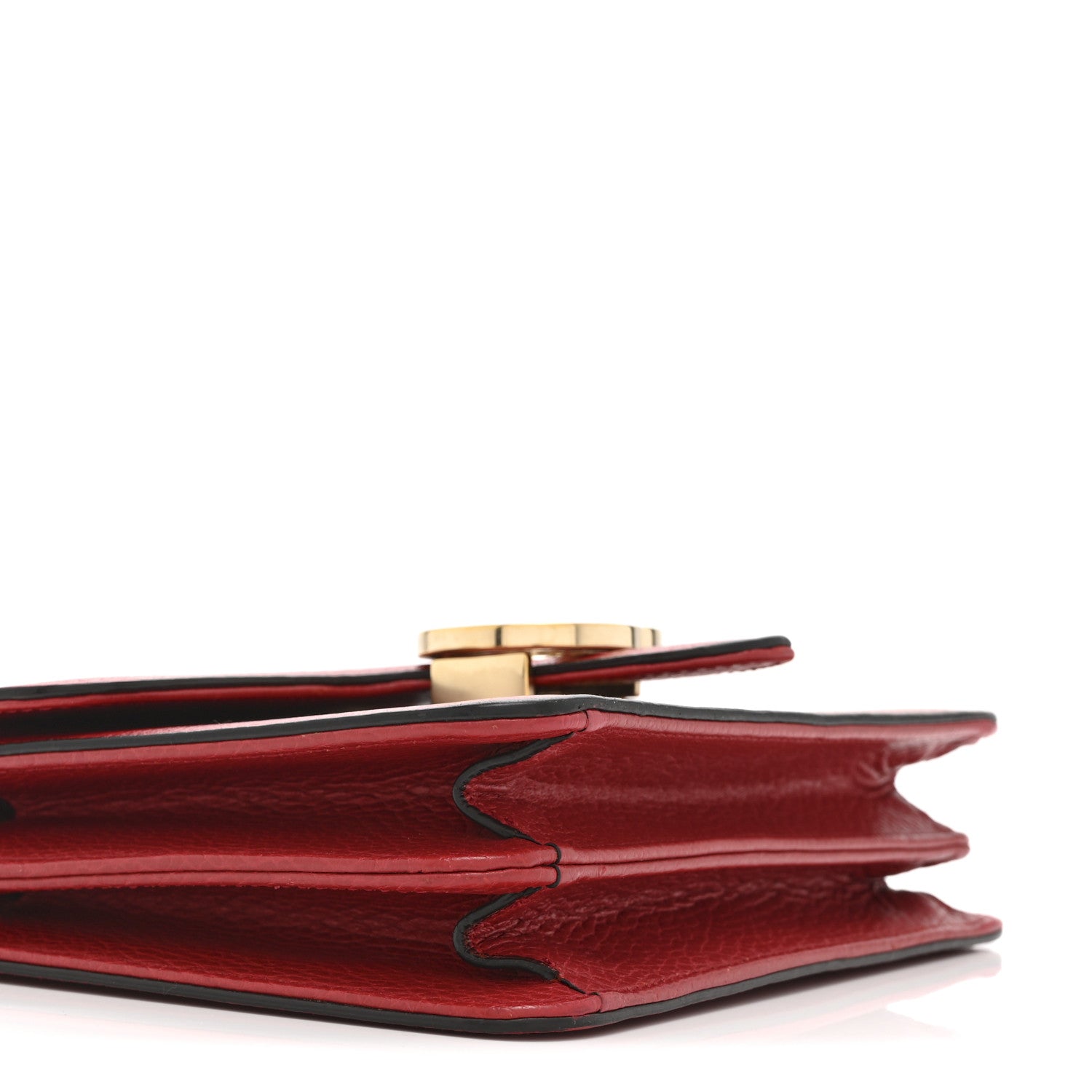 Gucci Dollar Calfskin Small Interlocking G Shoulder Bag Red