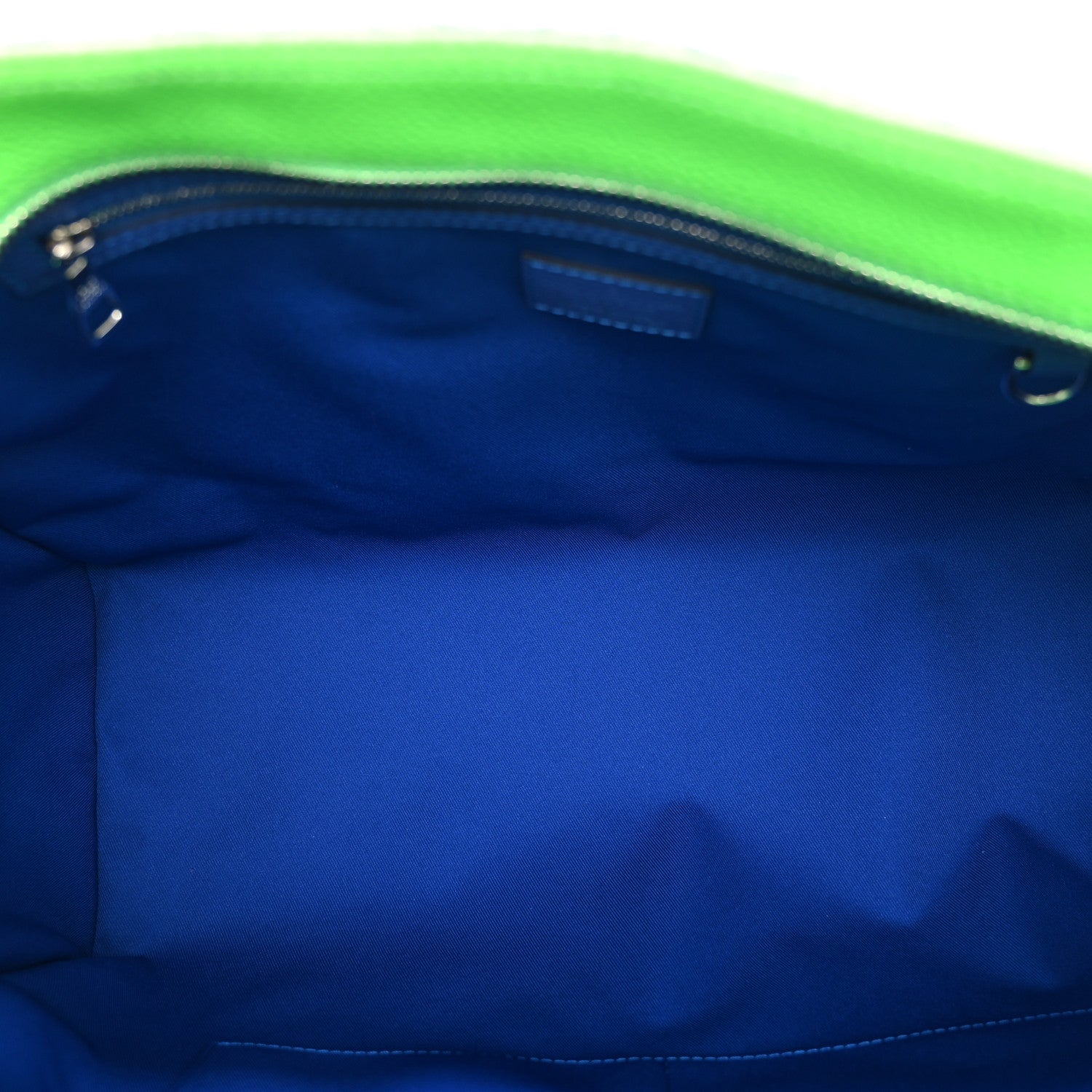 Louis Vuitton Taurillon Illusion Keepall Tote Bleu Vert